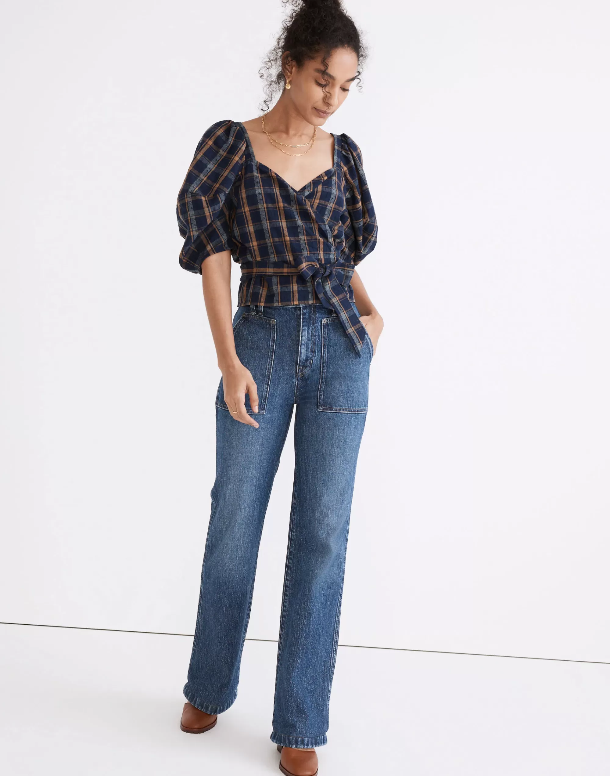 Madewell Flare Jeans>11" High-Rise Flare Jeans In : Workwear Edition Whitethorn Wash