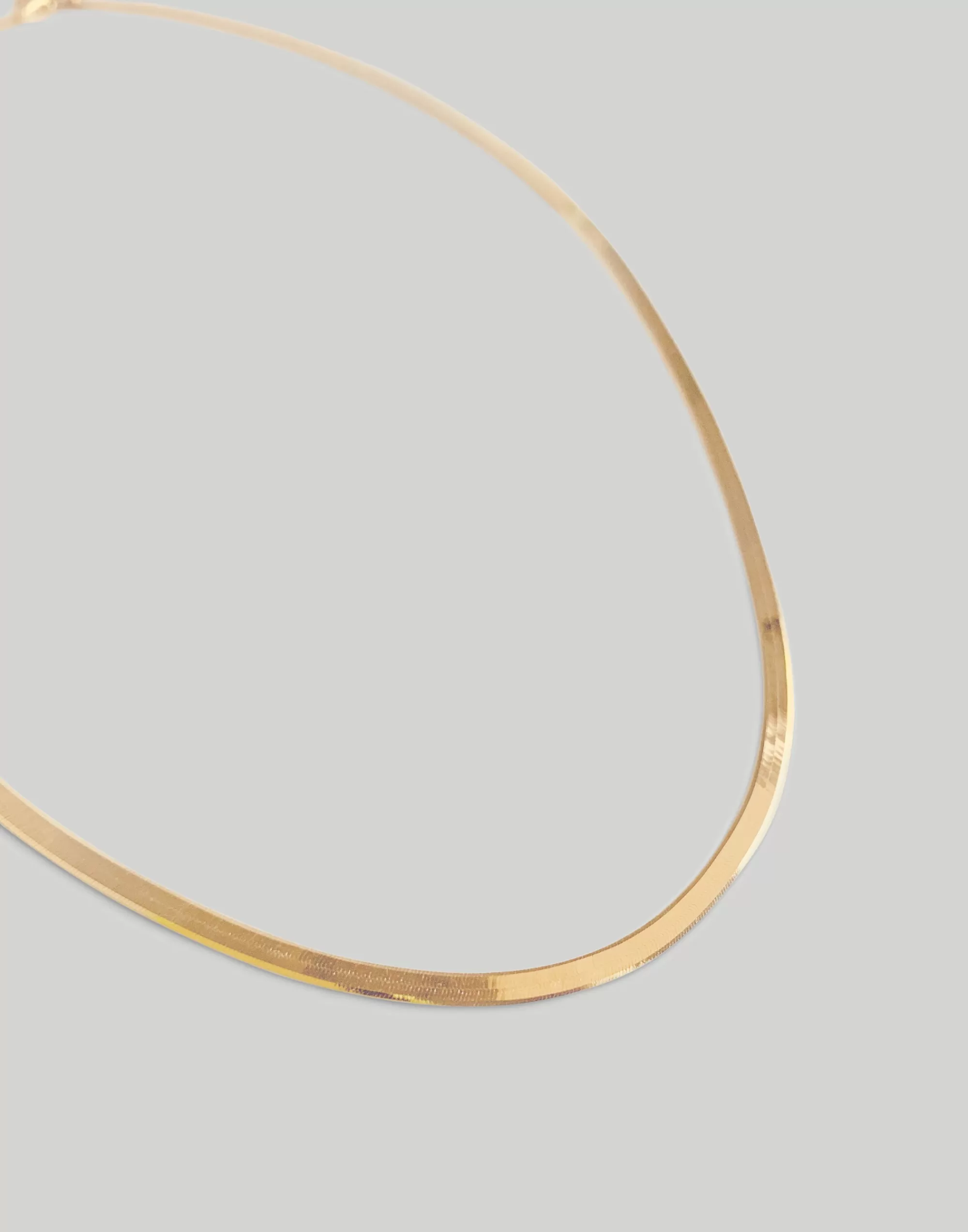 Madewell Fine Jewelry>14K Carter Flat Herringbone Chain Necklace Ii Gold