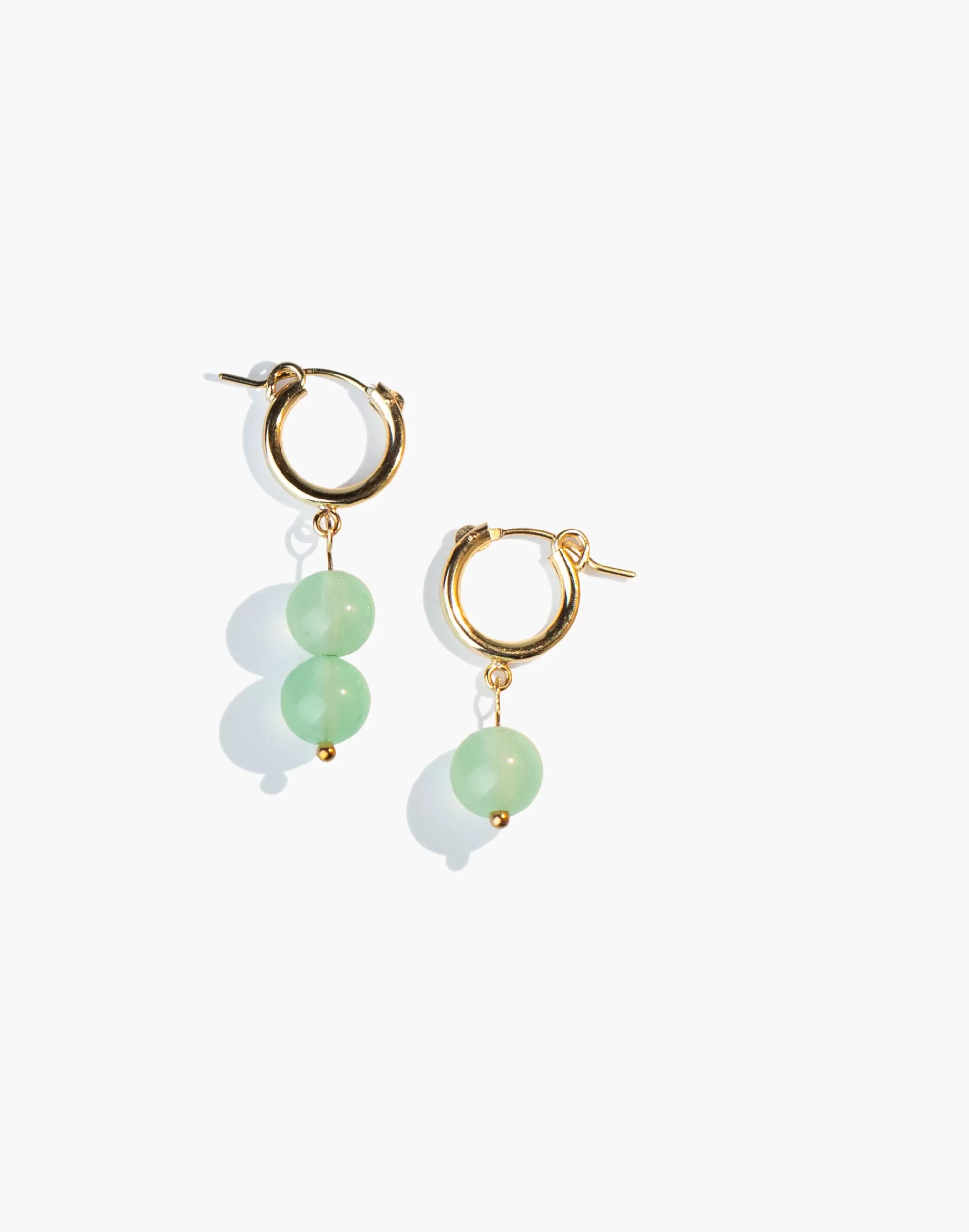 Madewell Earrings>14K Fill Jade Earrings Gold