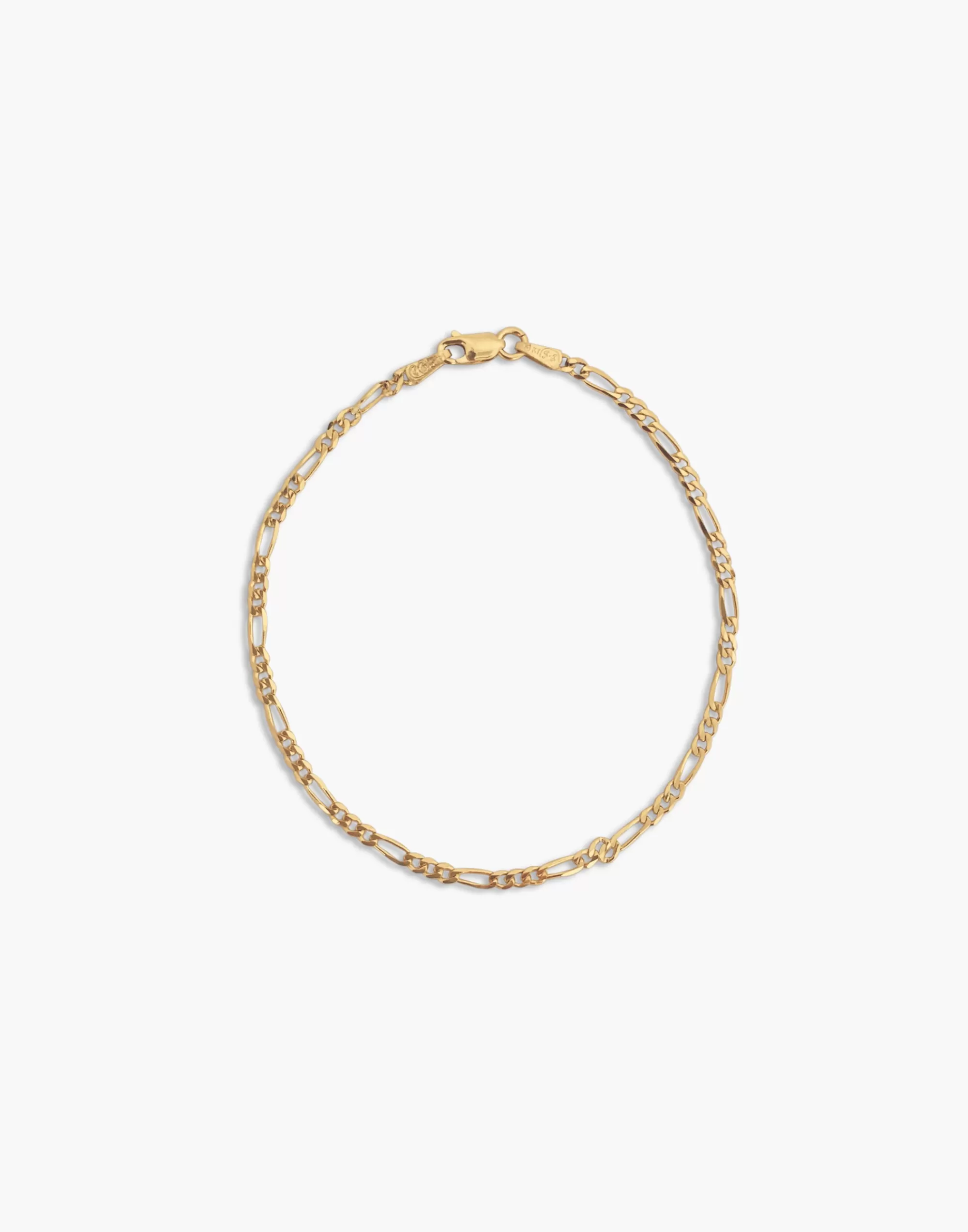 Madewell 14K Gold-Plated>14K Kyle Figaro Chain Anklet Gold