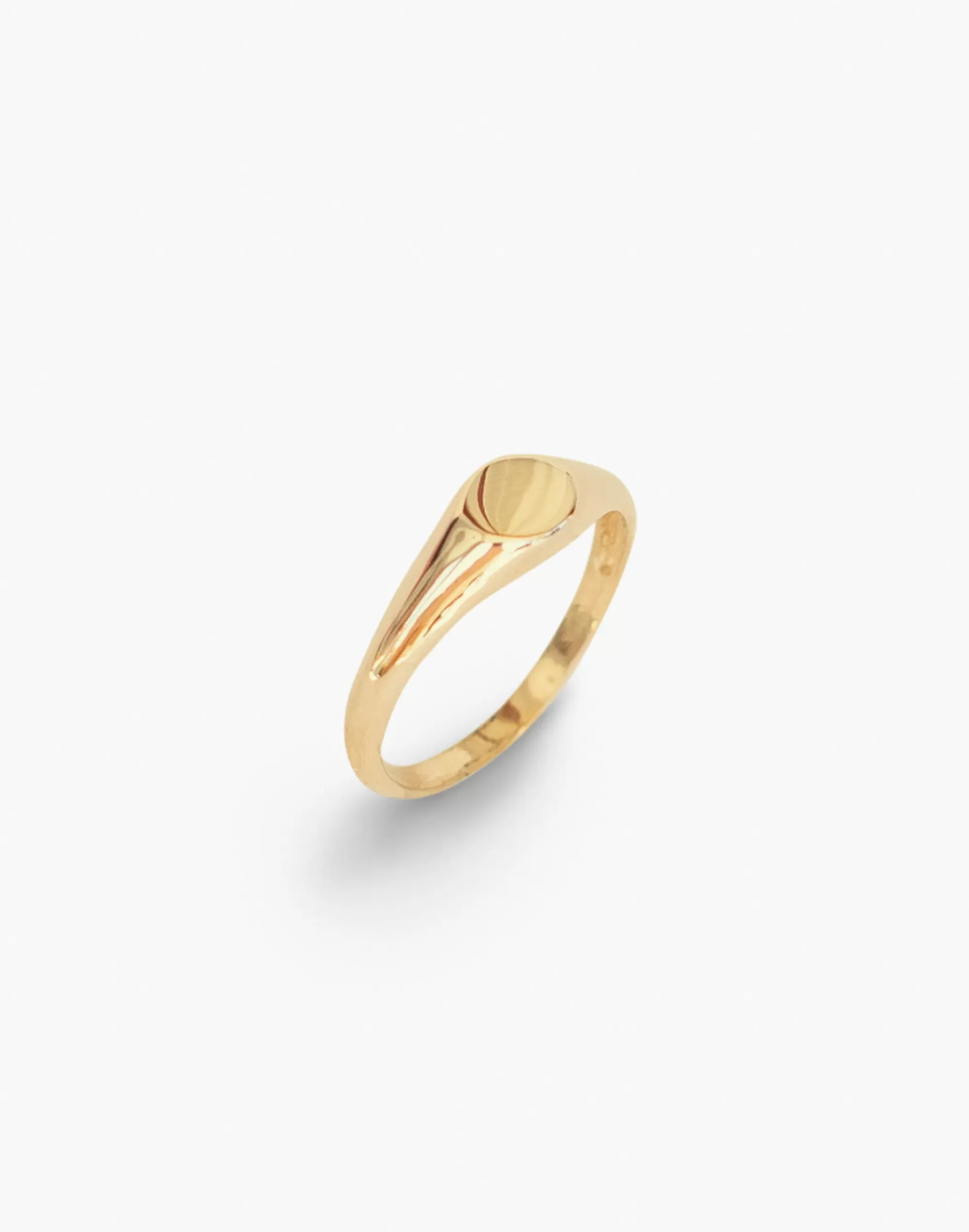 Madewell 14K Gold-Plated>14K Petite Signet Ring Gold