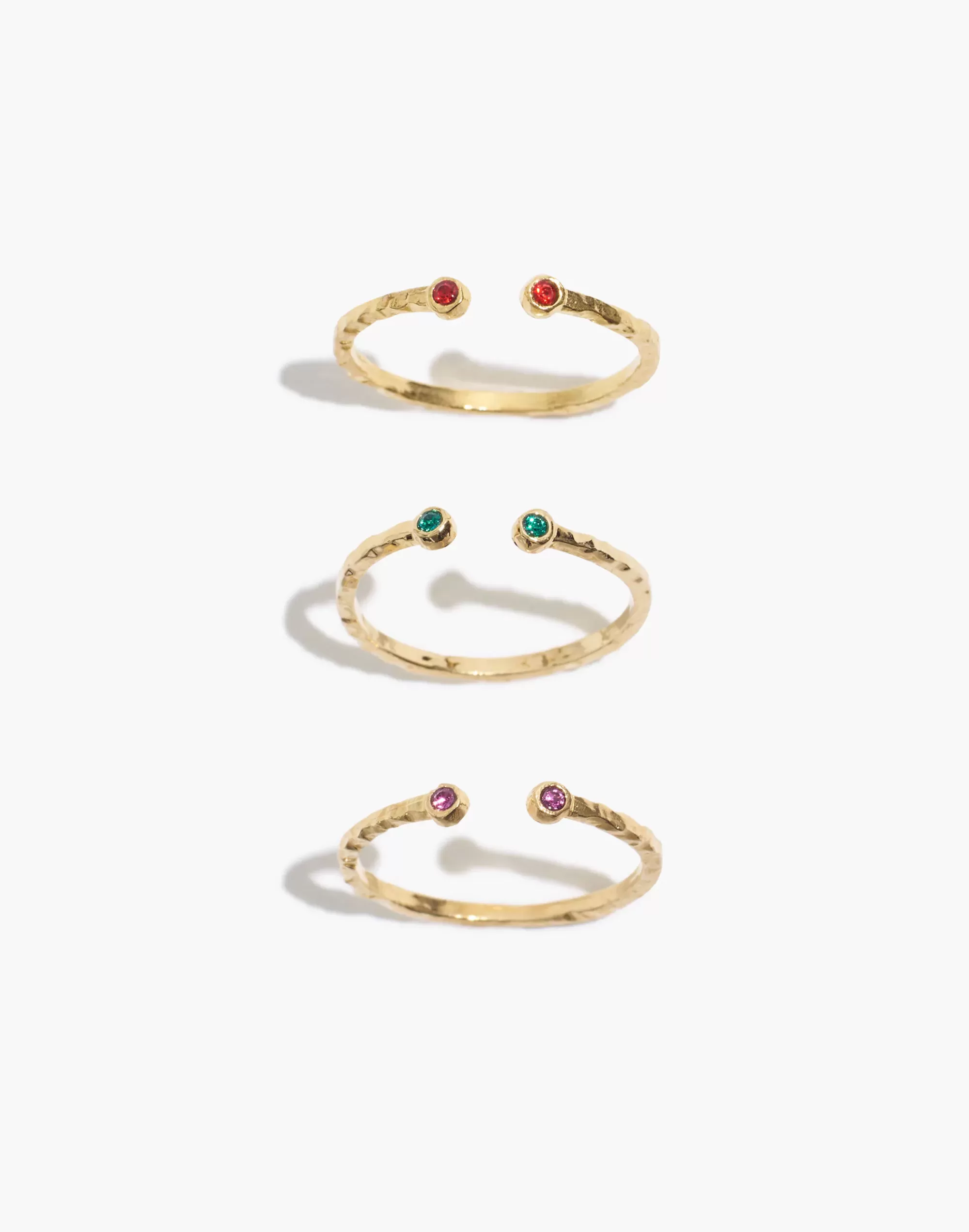 Madewell Rings>18K Gold-Plated Birthstone Ring February