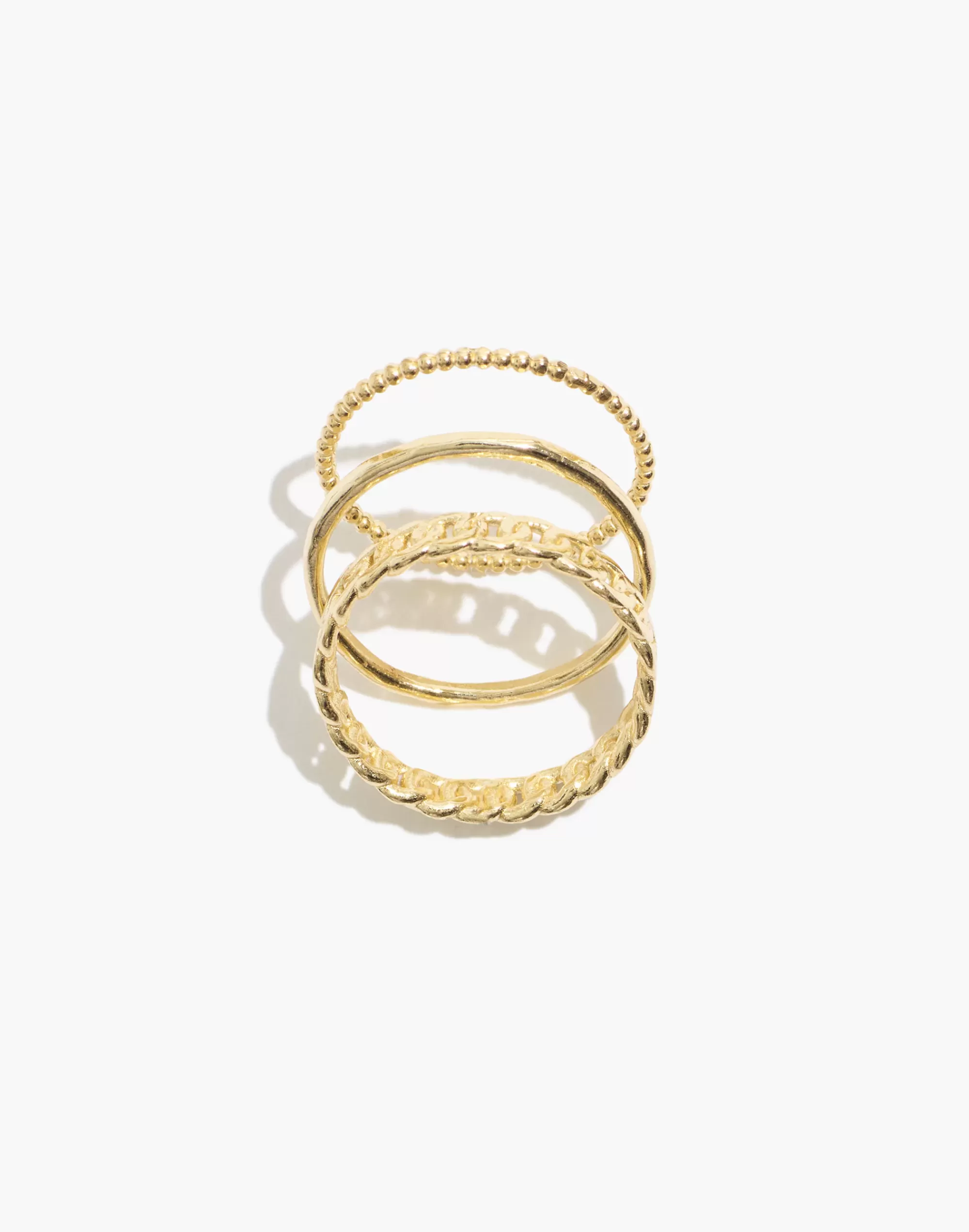 Madewell 14K Gold-Plated>18K -Plated Everyday Ring Set Gold