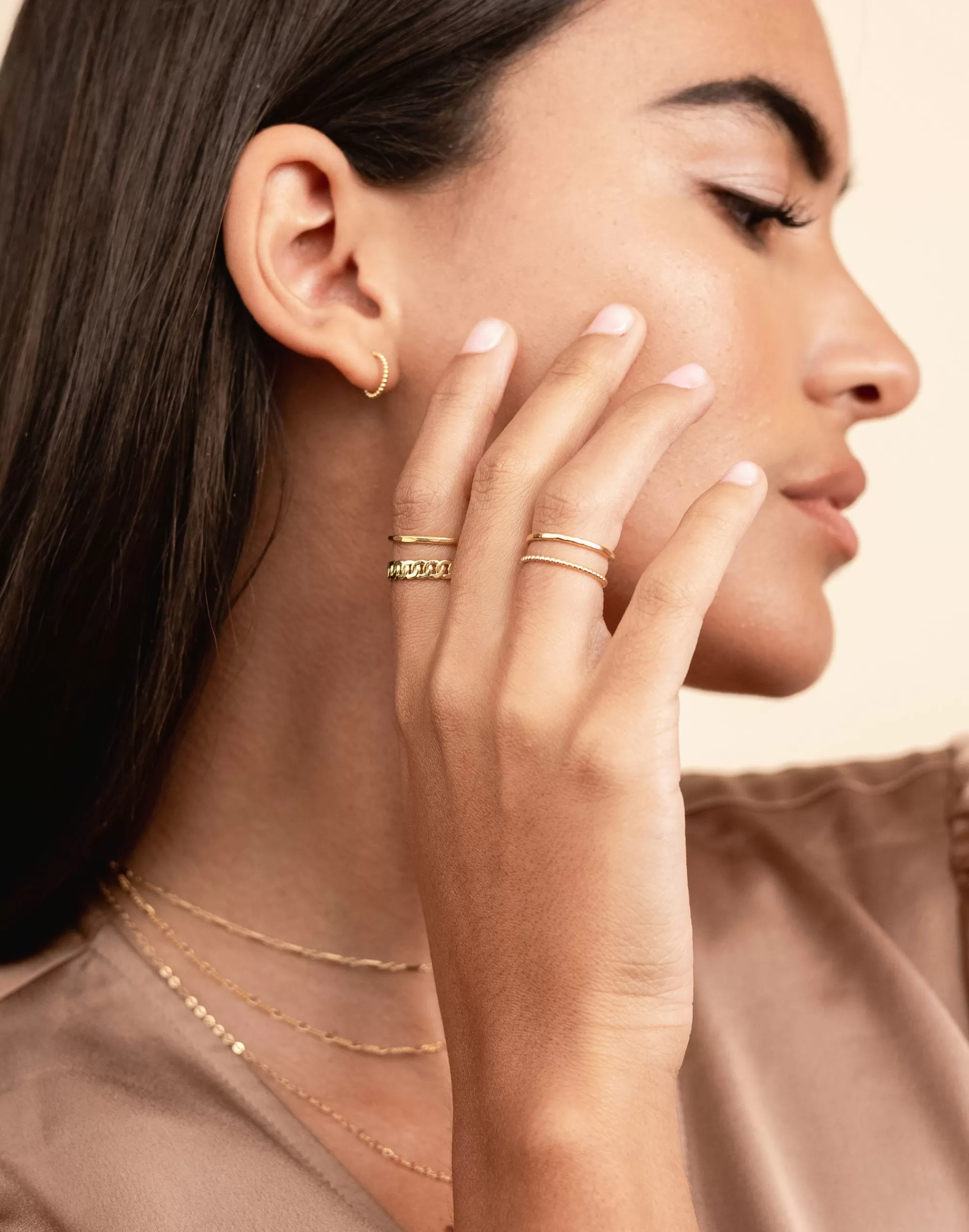 Madewell 14K Gold-Plated>18K -Plated Everyday Ring Set Gold