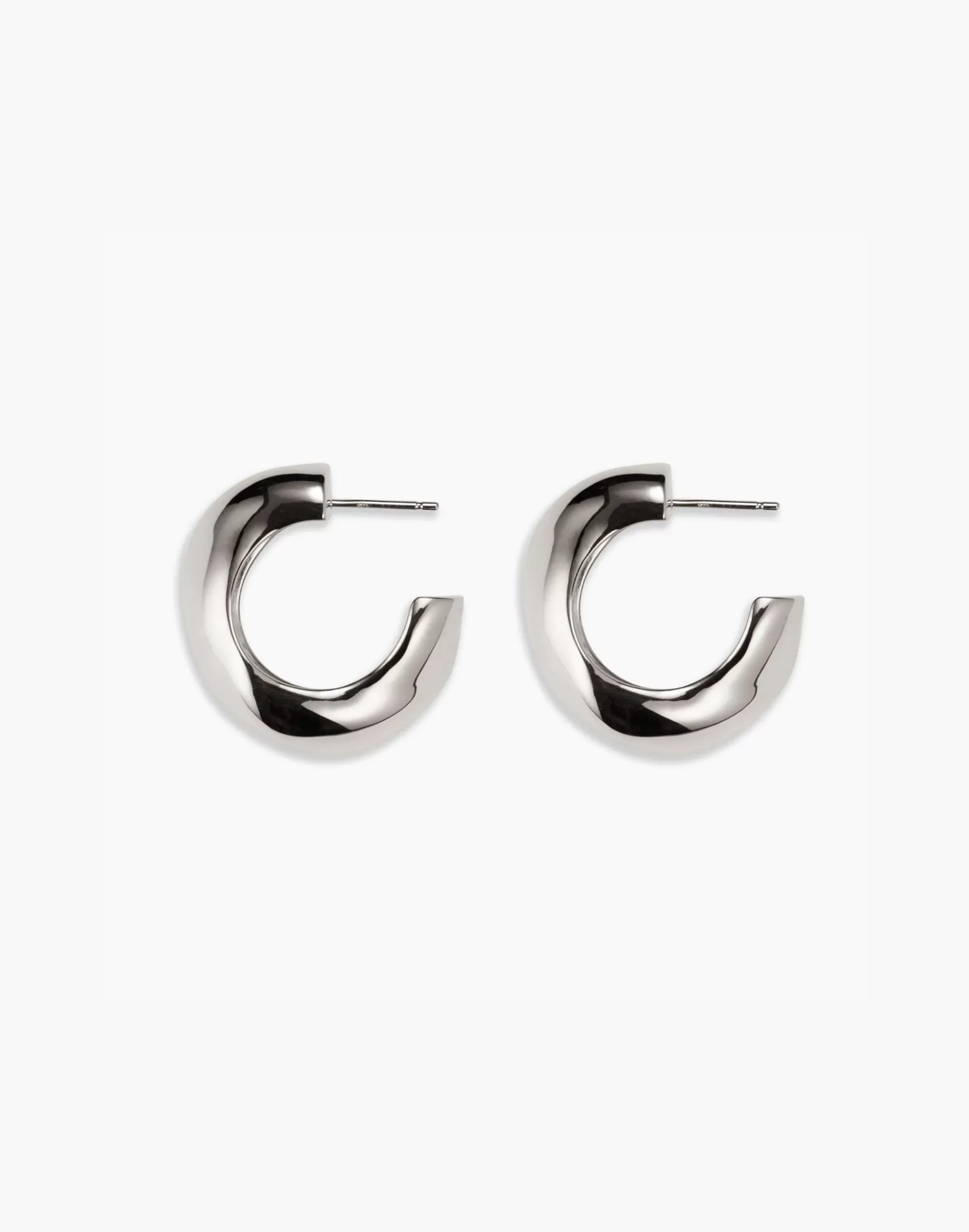 Madewell Earrings>Agmes Medium Celia Hoops Silver