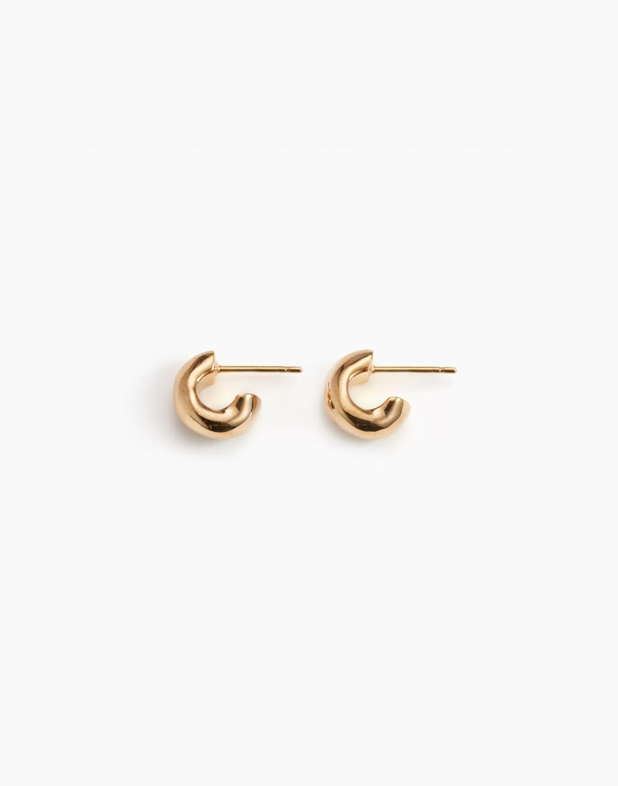 Madewell Earrings>Agmes Mini Dahlia Huggies Gold