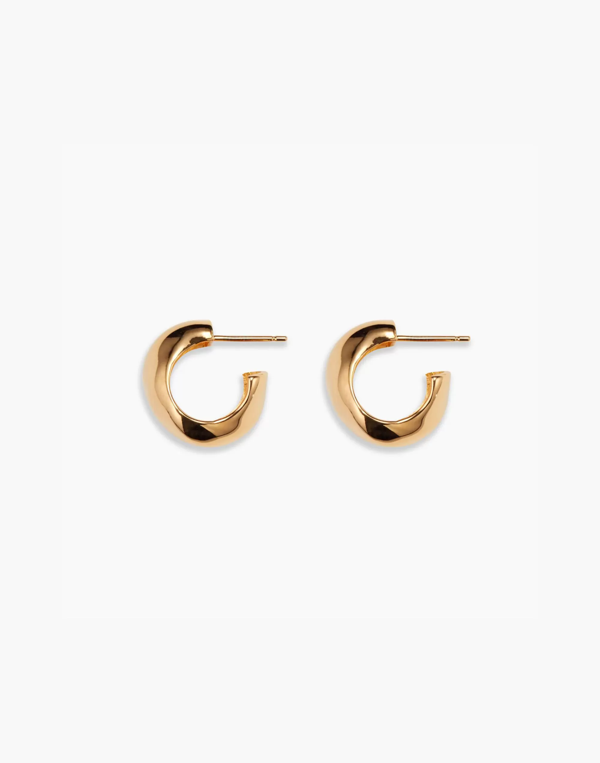 Madewell Earrings>Agmes Small Celia Hoops Gold