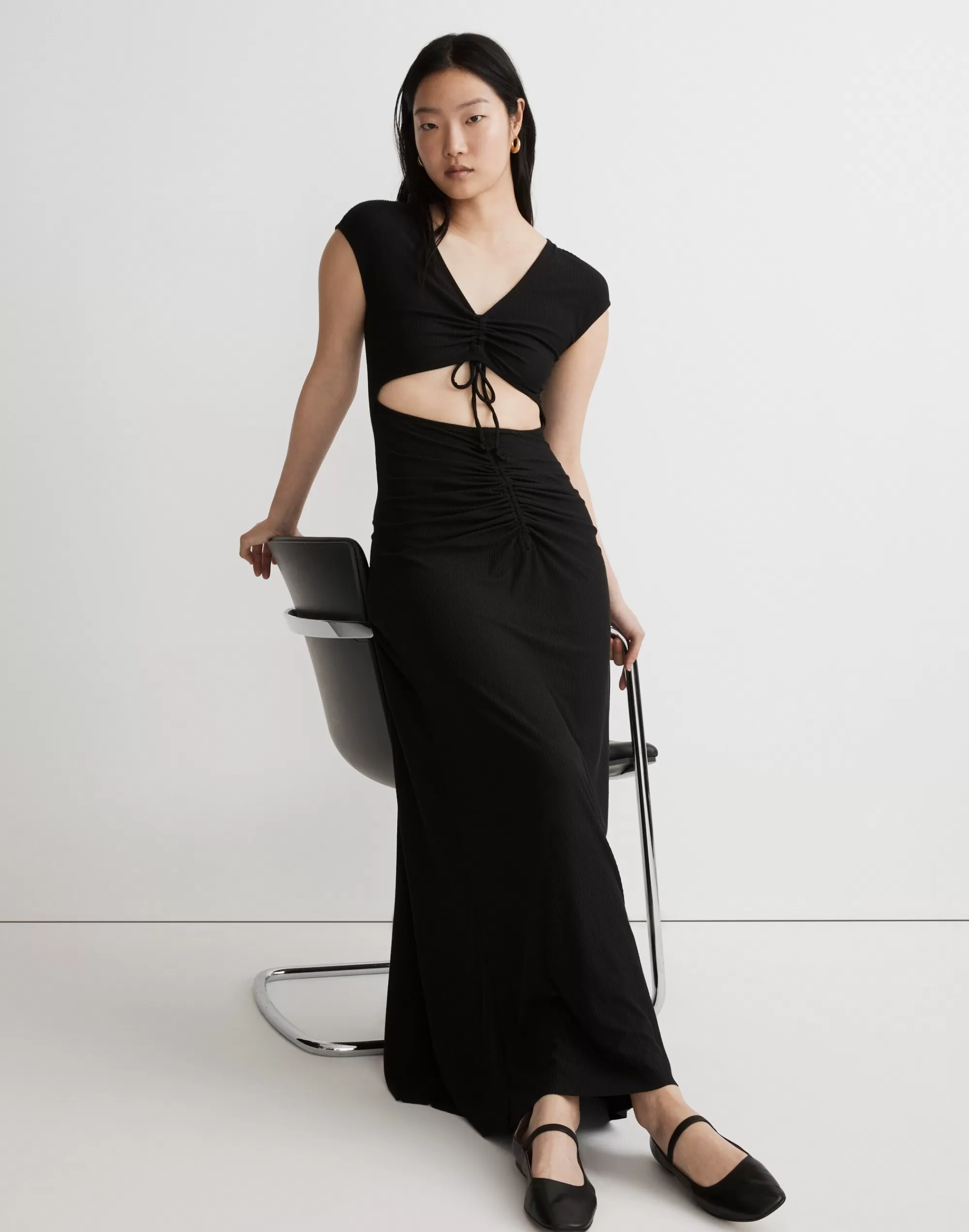 Madewell Dresses>Agua By Agua Bendita Ailana Maxi Dress Black