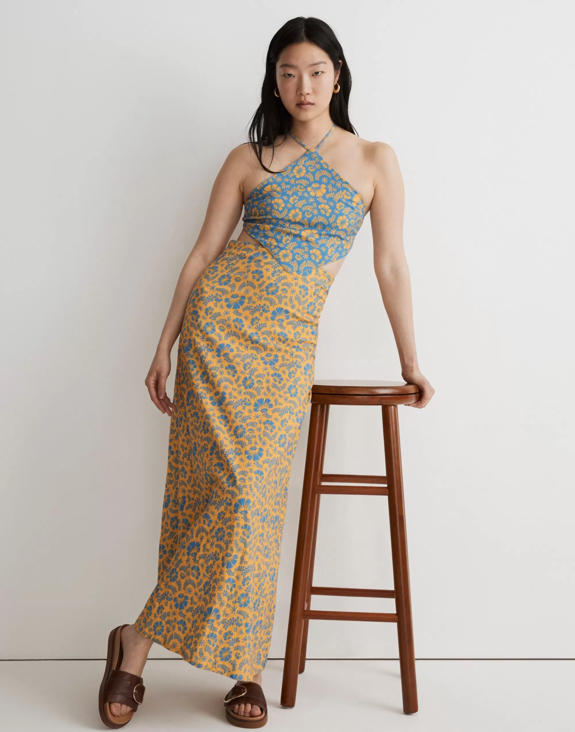 Madewell Dresses>Agua By Agua Bendita Indira Maxi Dress Yellow