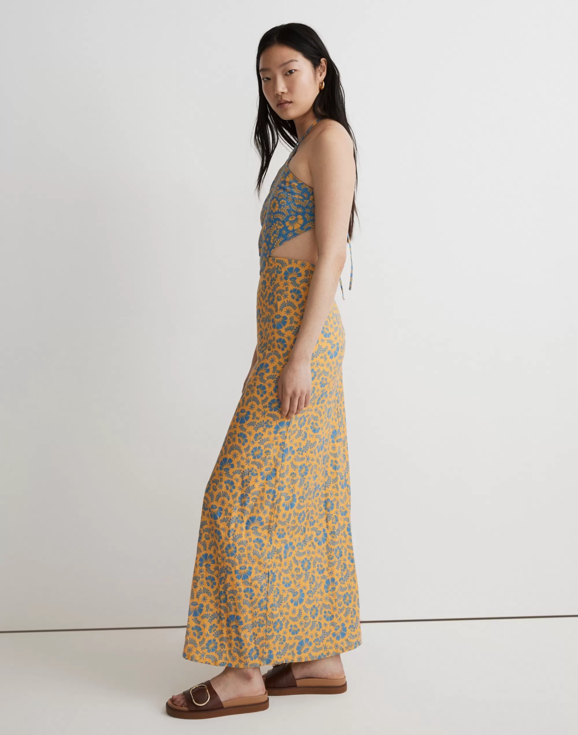 Madewell Dresses>Agua By Agua Bendita Indira Maxi Dress Yellow