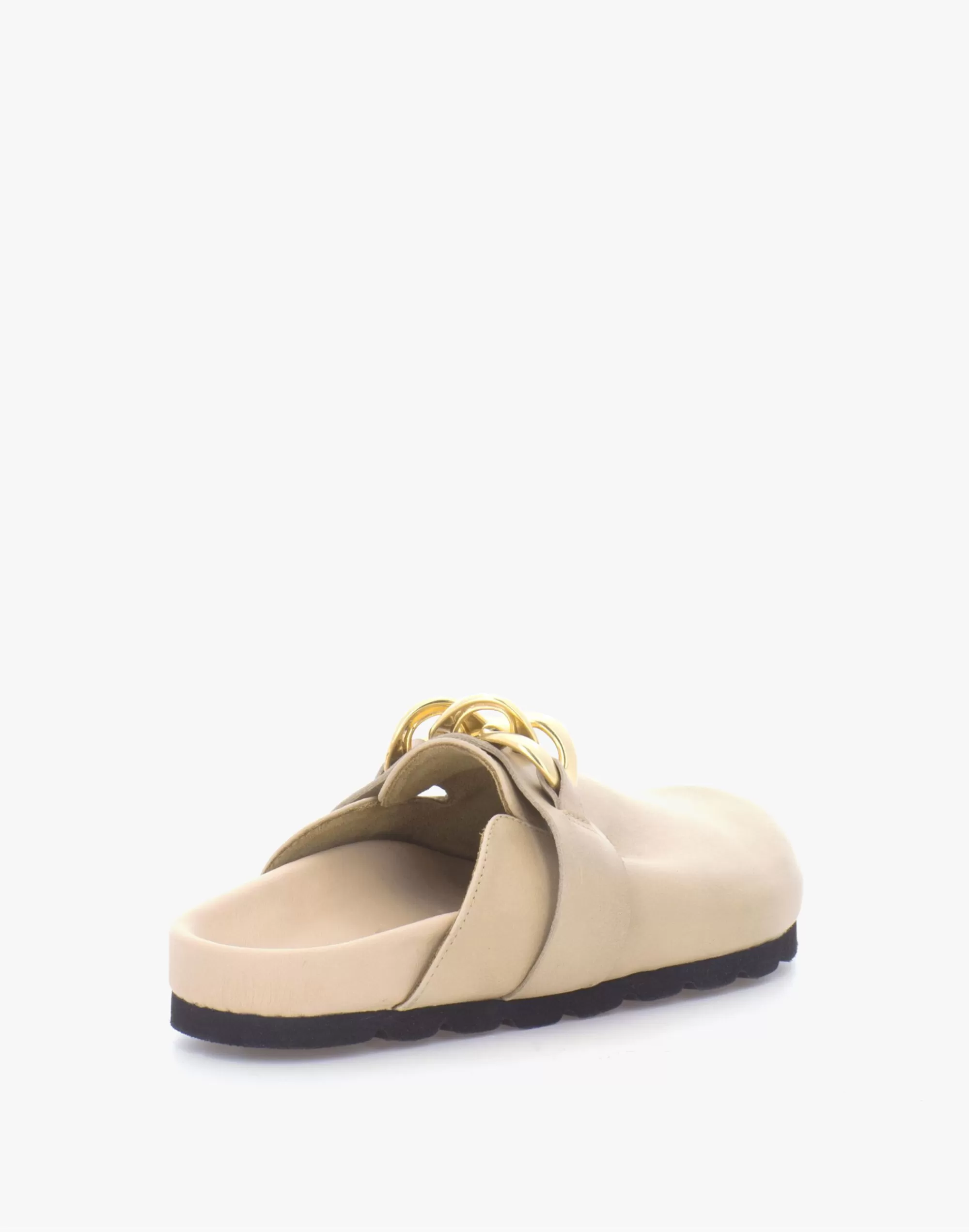 Madewell Flats>Alohas Fireplace Chain Leather Clogs Light Brown