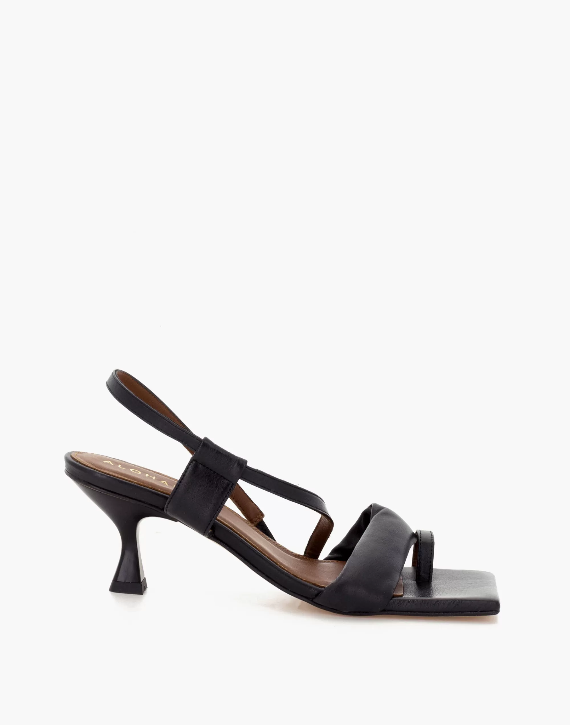 Madewell Sandals>Alohas Leather Asymmetrical Sandals In Black