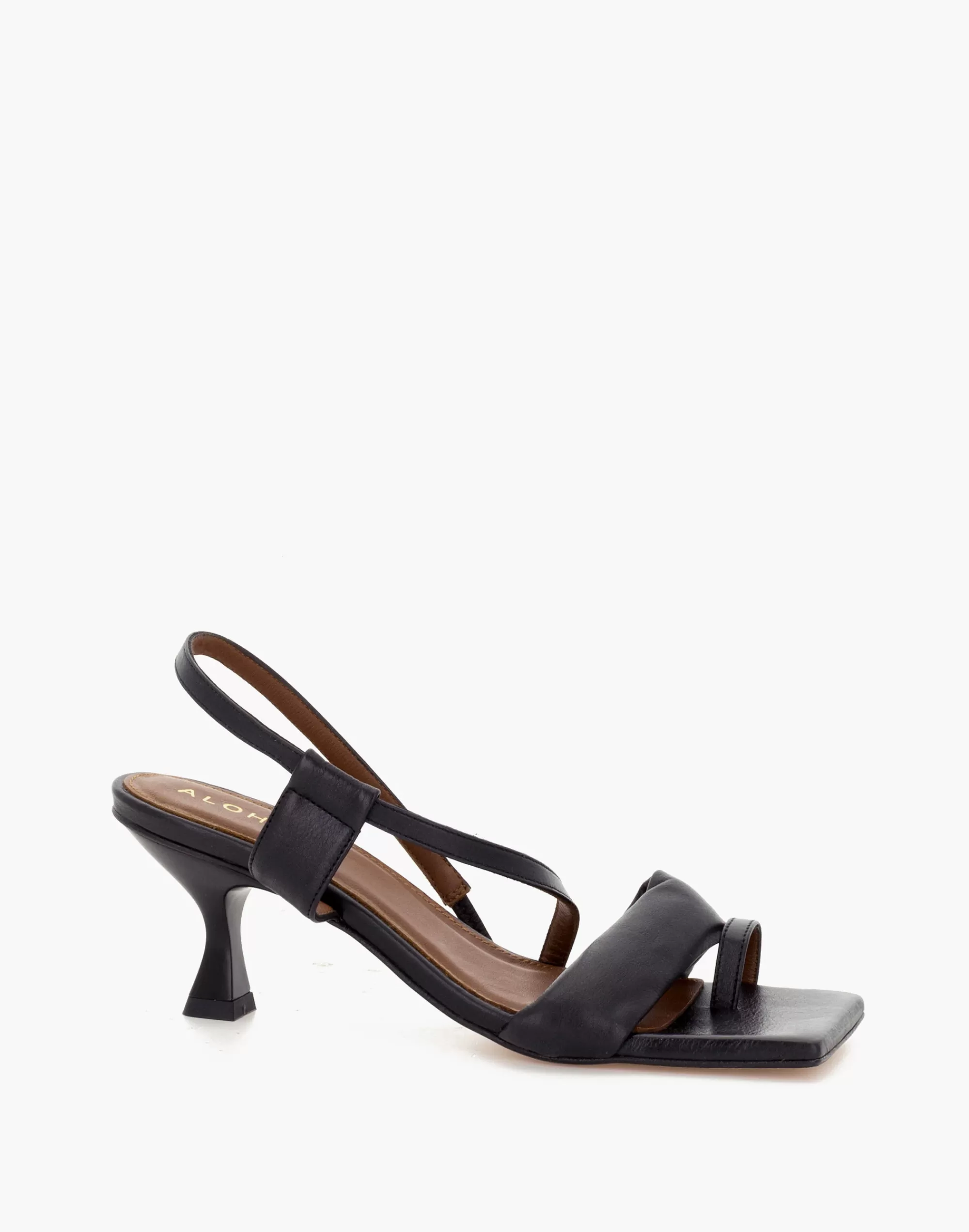 Madewell Sandals>Alohas Leather Asymmetrical Sandals In Black