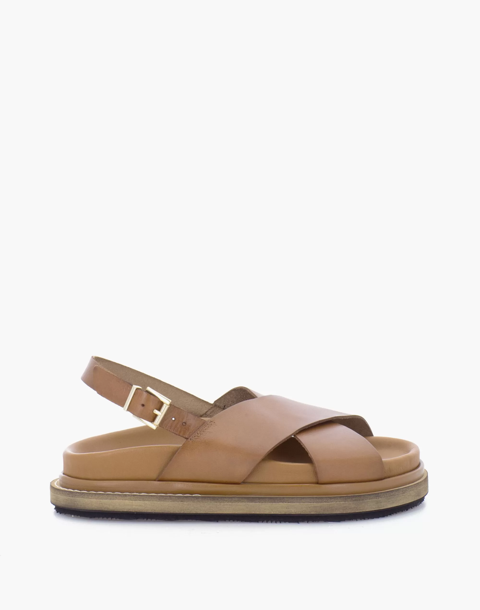 Madewell Sandals>Alohas Leather Marshmallow Sandala Brown