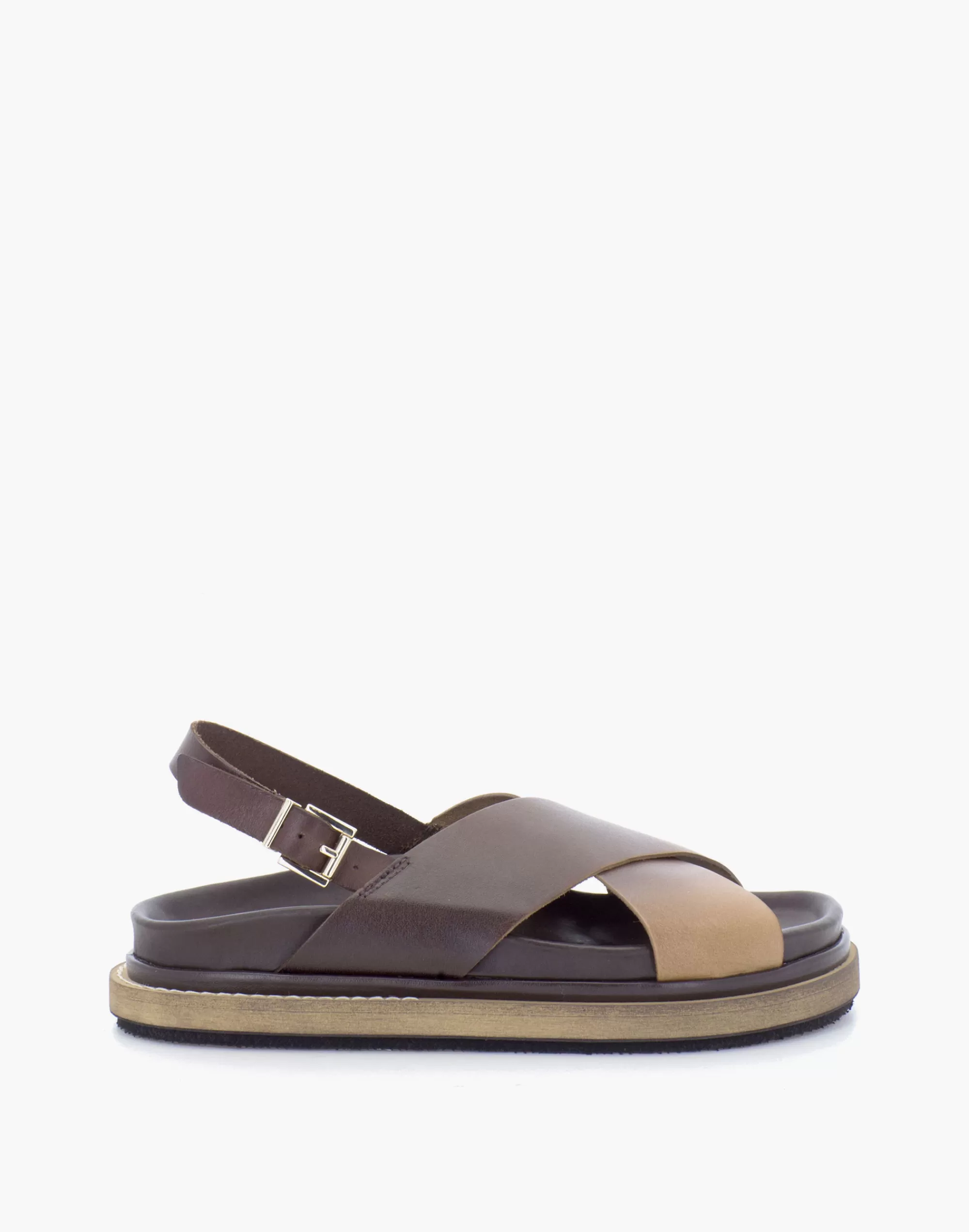 Madewell Sandals>Alohas Leather Marshmallow Sandals Brown