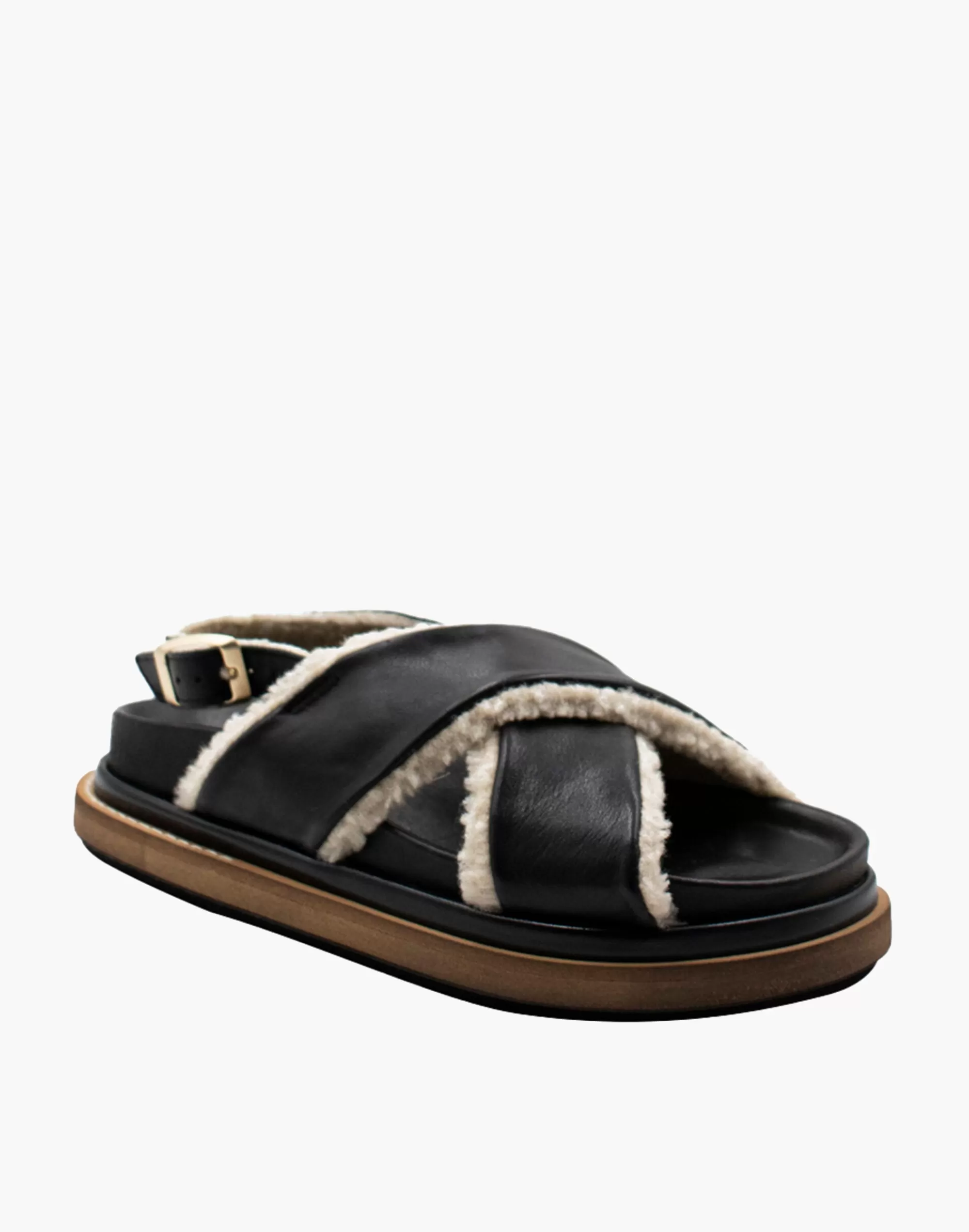 Madewell Sandals>Alohas Leather Marshmallow Sandals Black