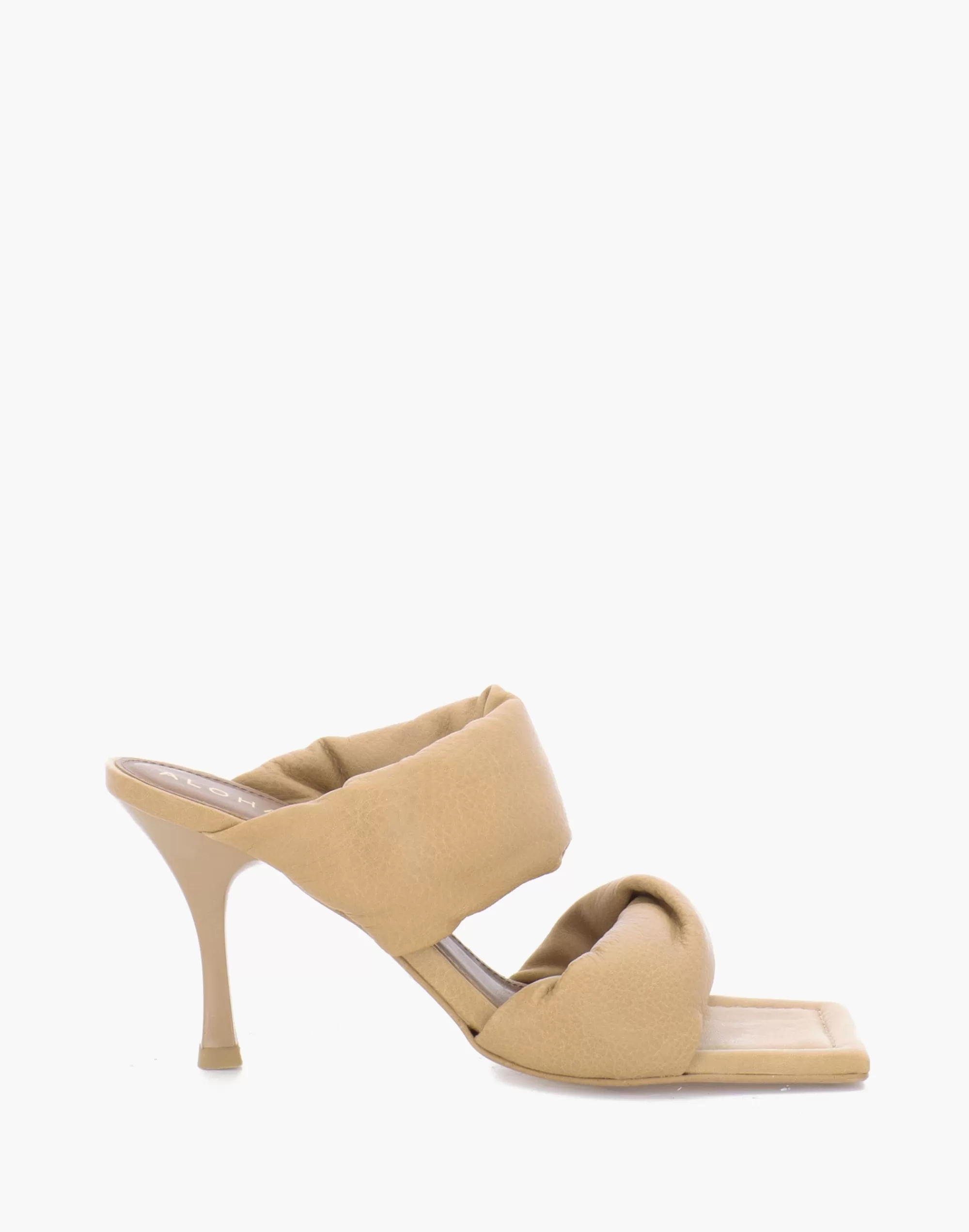 Madewell Sandals>Alohas Leather Twist Strap Sandals In Camel