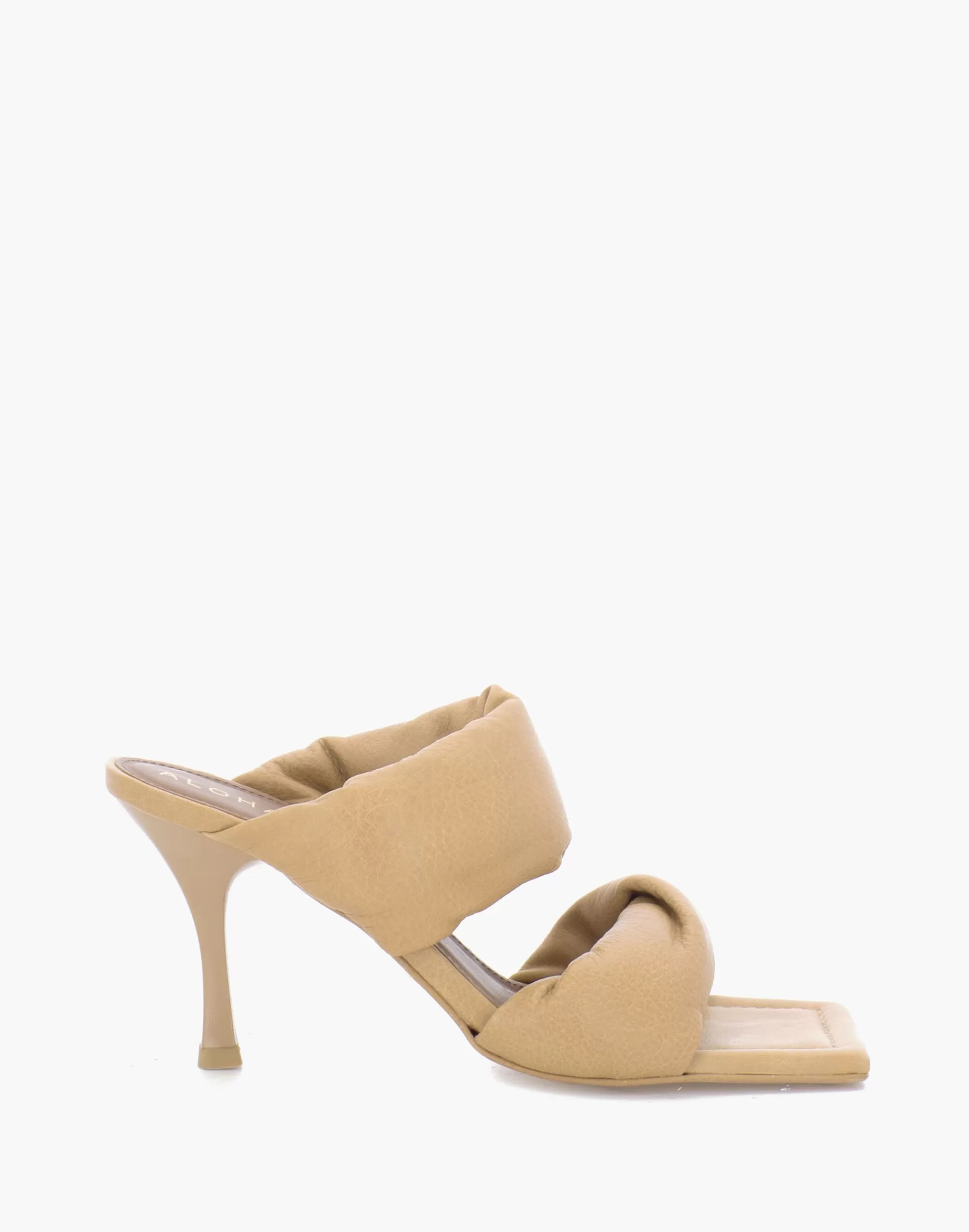 Madewell Heels>Alohas Leather Twist Strap Sandals In Camel