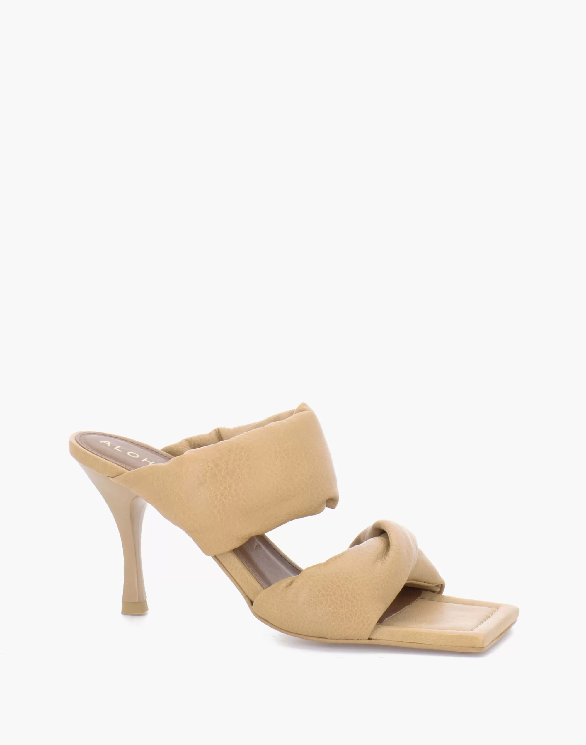 Madewell Sandals>Alohas Leather Twist Strap Sandals In Camel