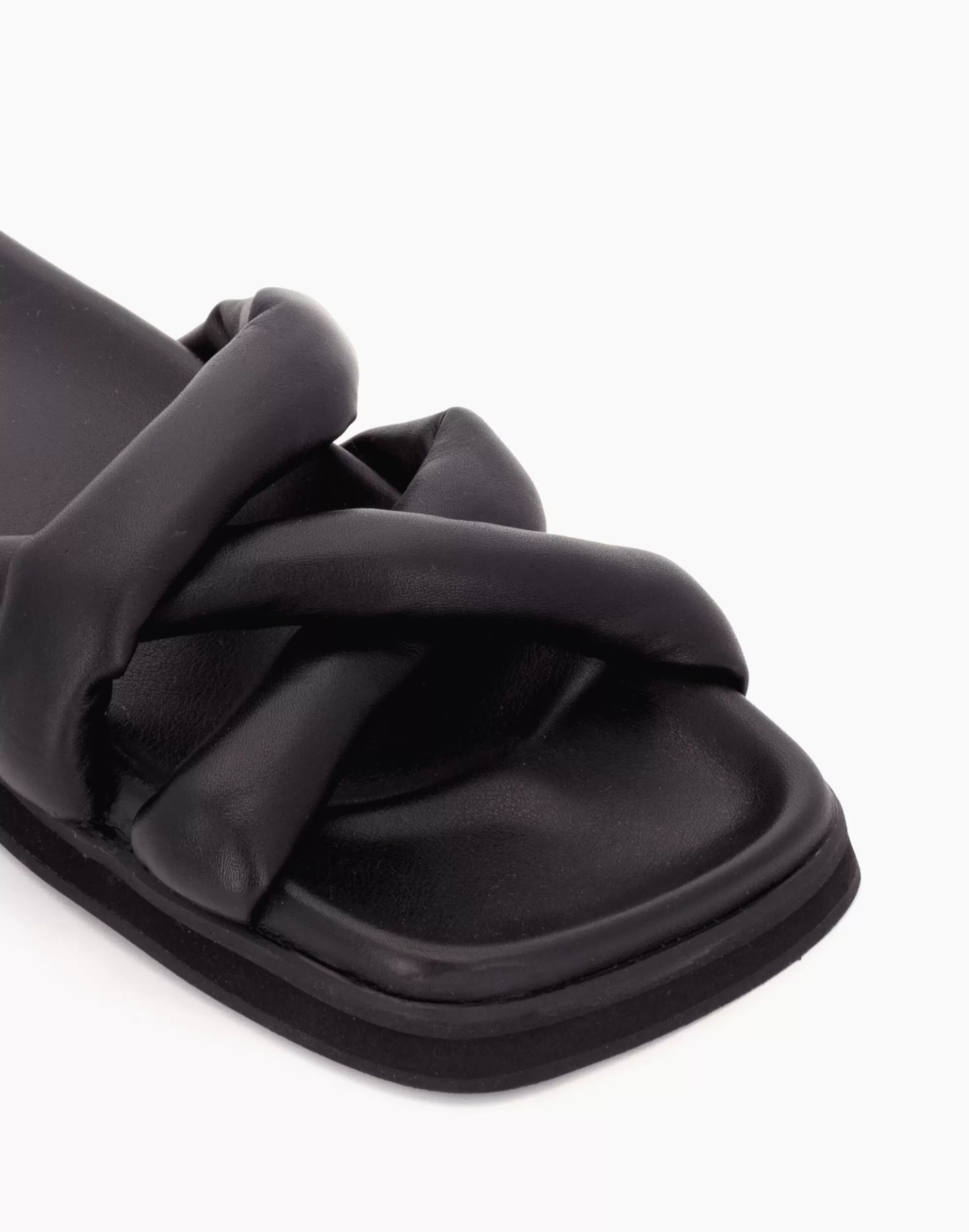 Madewell Sandals>Alohas Slip On Cross Sandal Black