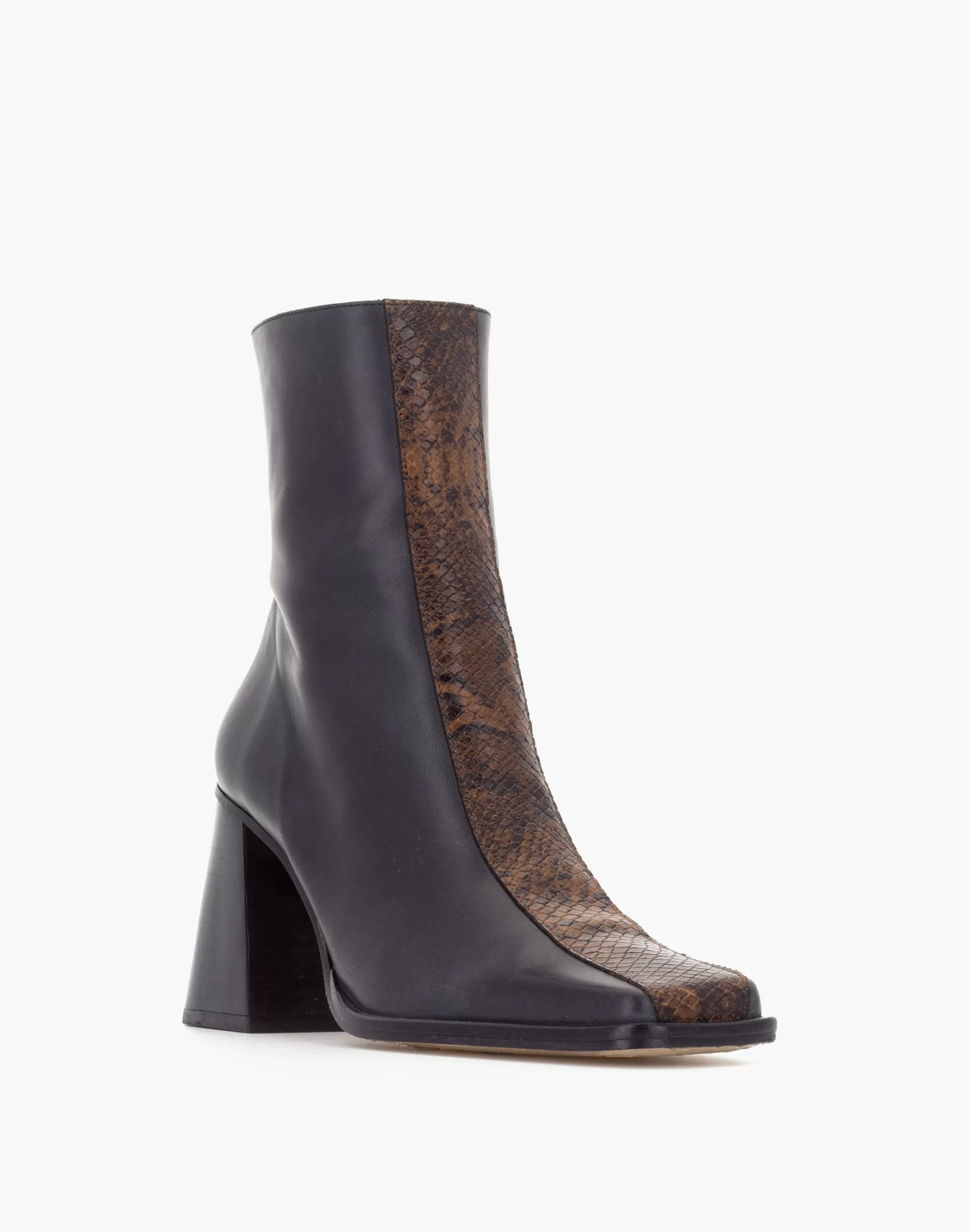 Madewell Boots>Alohas South Edge Black Python Black Multi