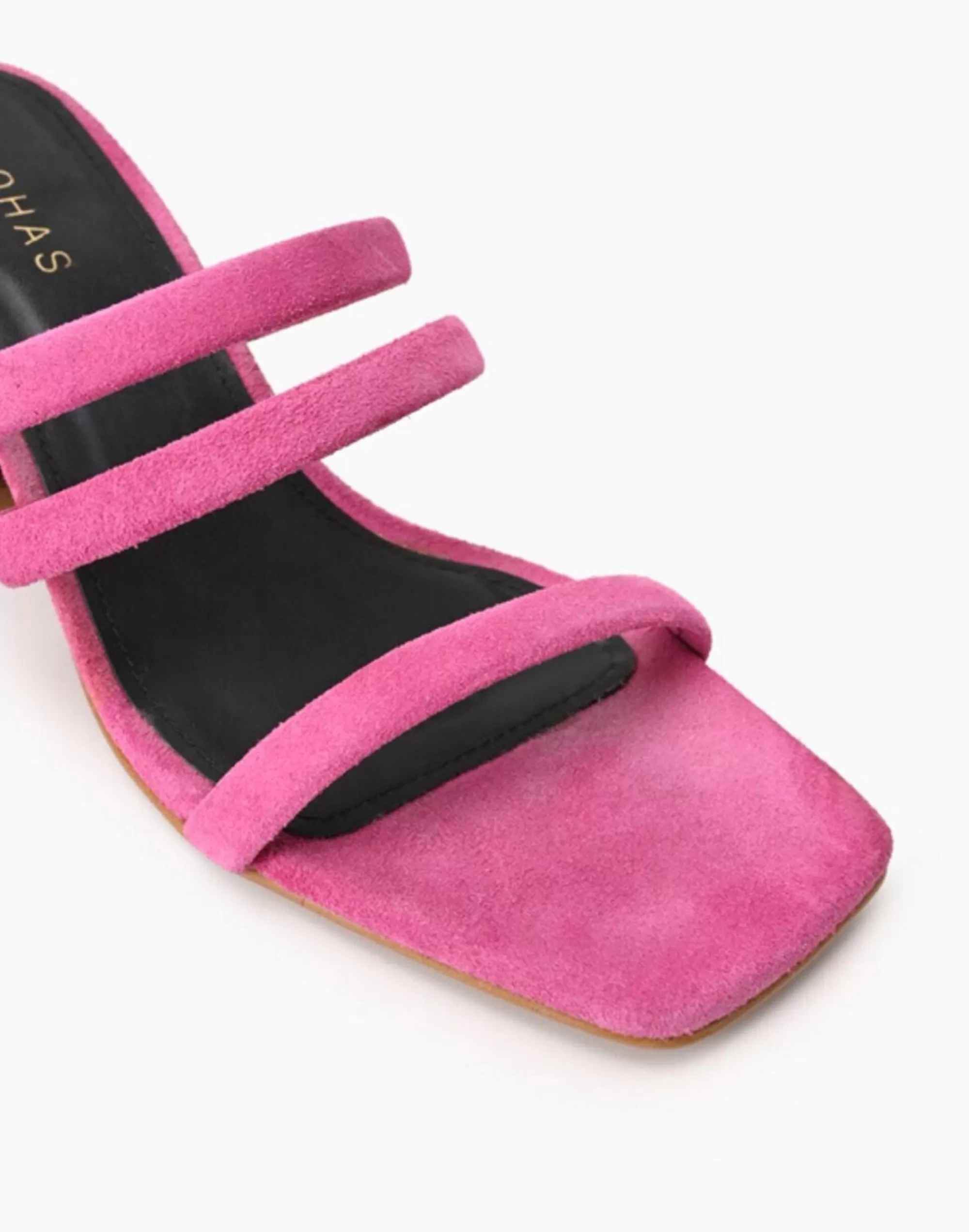 Madewell Heels>Alohas Suede Indiana Block-Heel Sandals Pink