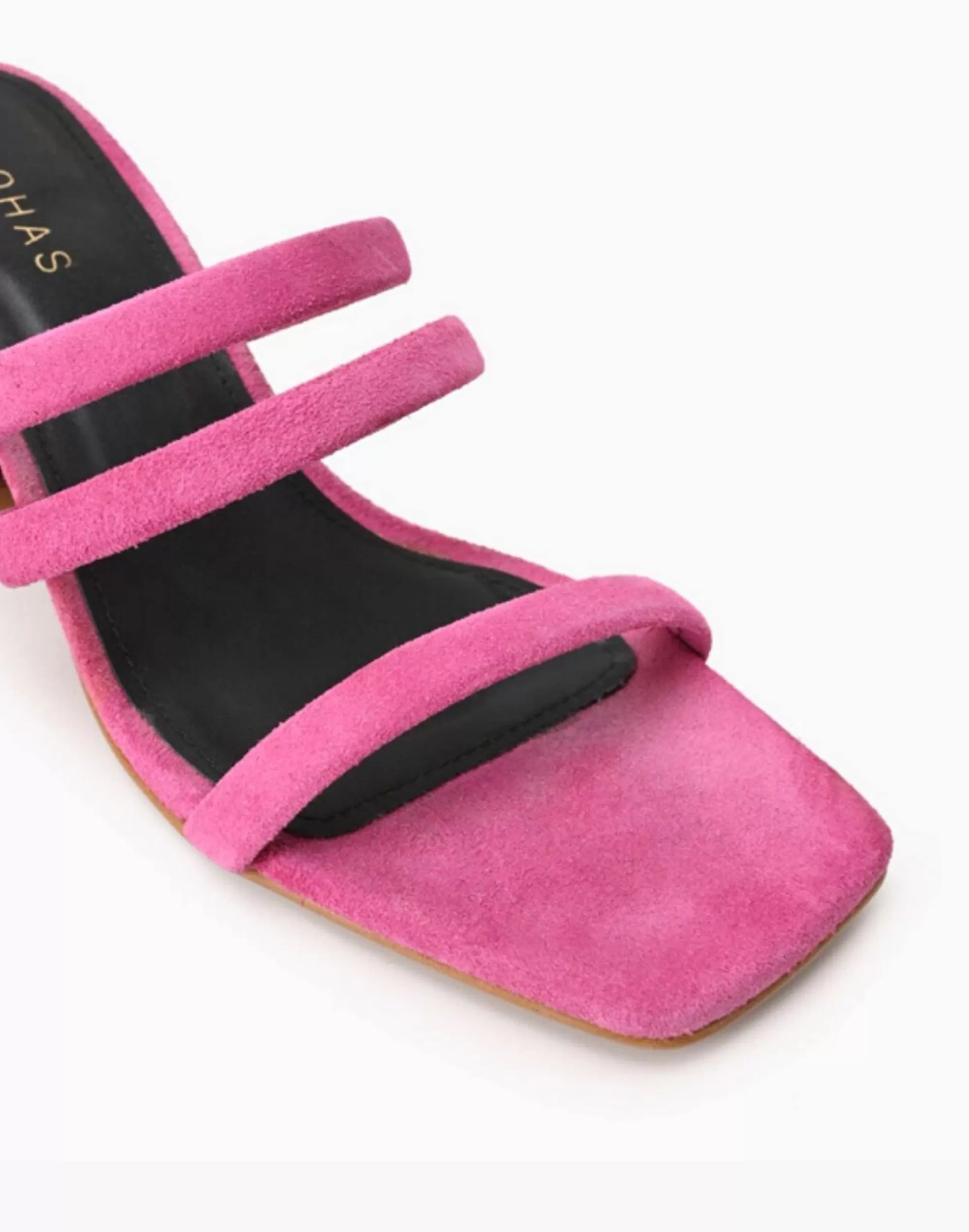 Madewell Sandals>Alohas Suede Indiana Block-Heel Sandals Pink