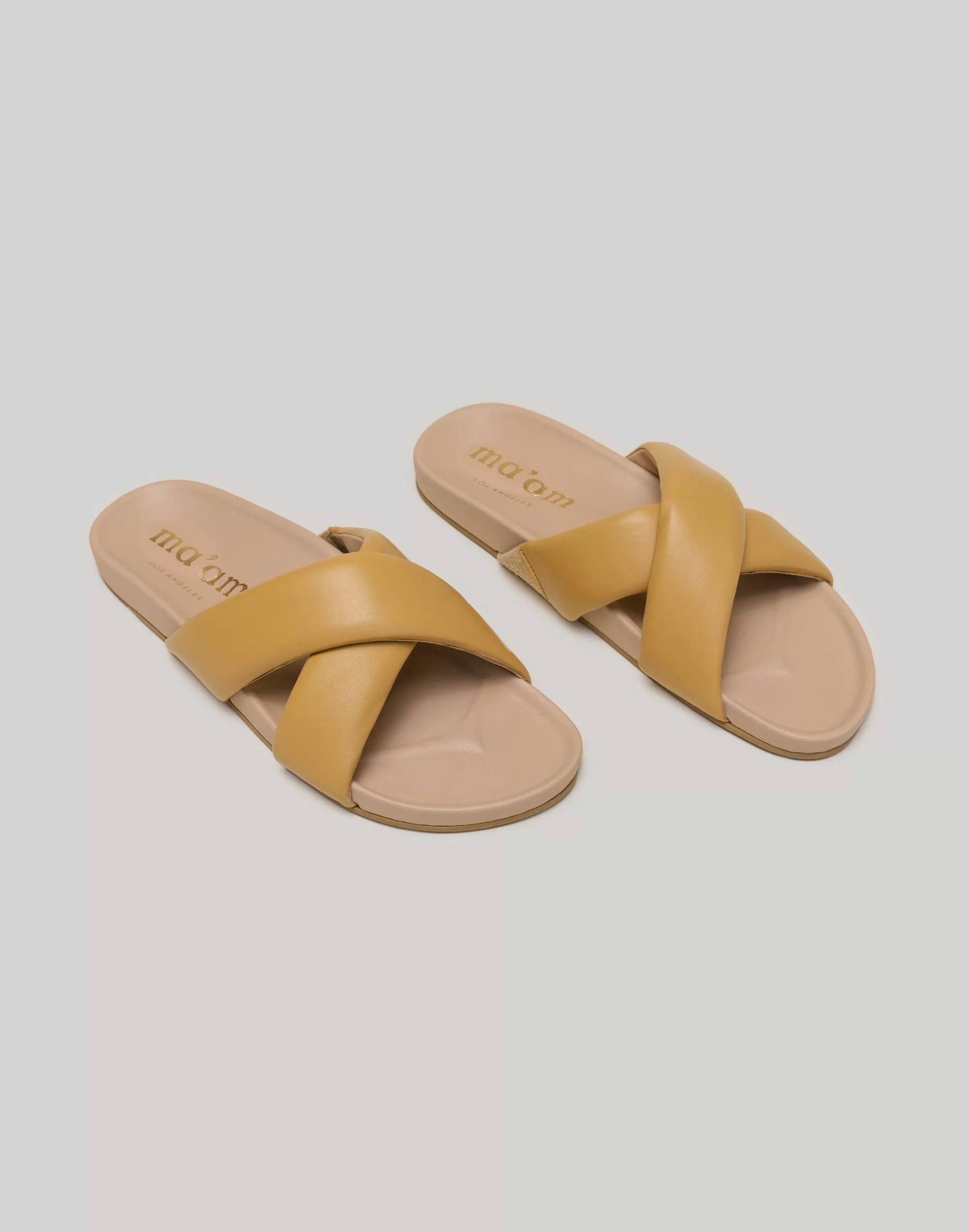 Madewell Sandals>Am Shoes Leather Dolly Sandals Mustard