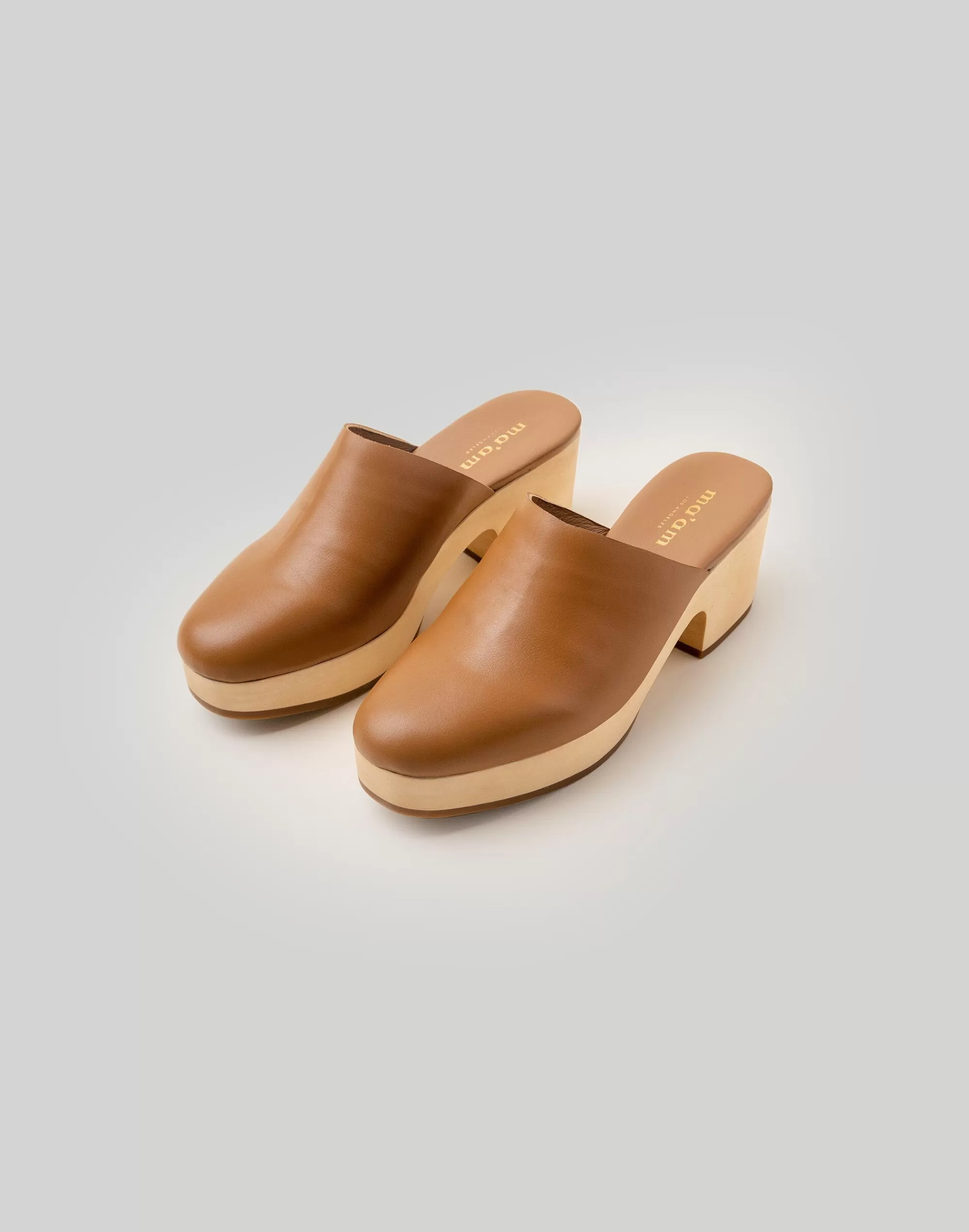 Madewell Flats>Am Shoes Leather Gloria Clogs Camel