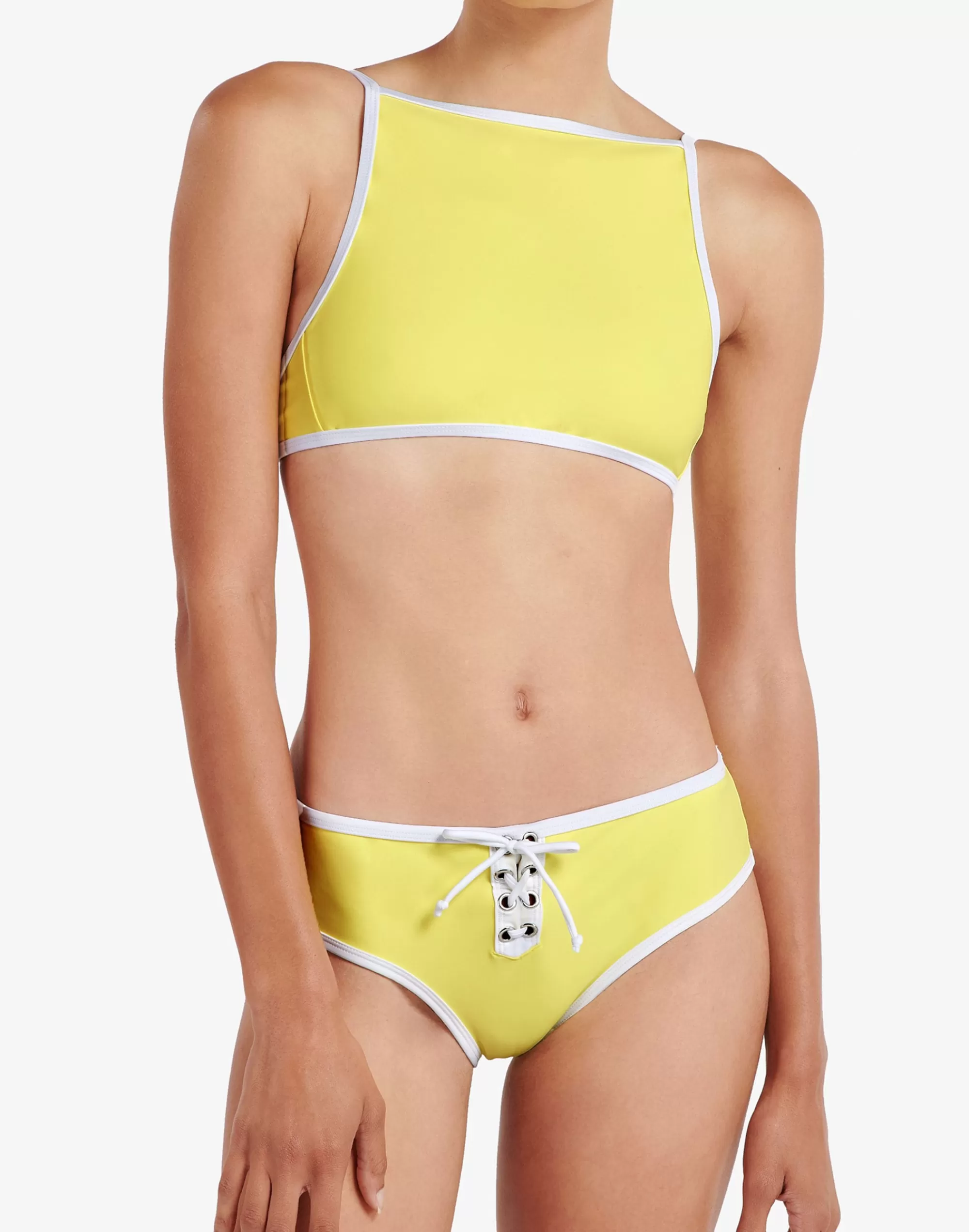 Madewell Swim>Amalfi Bikini Bottom Light Yellow