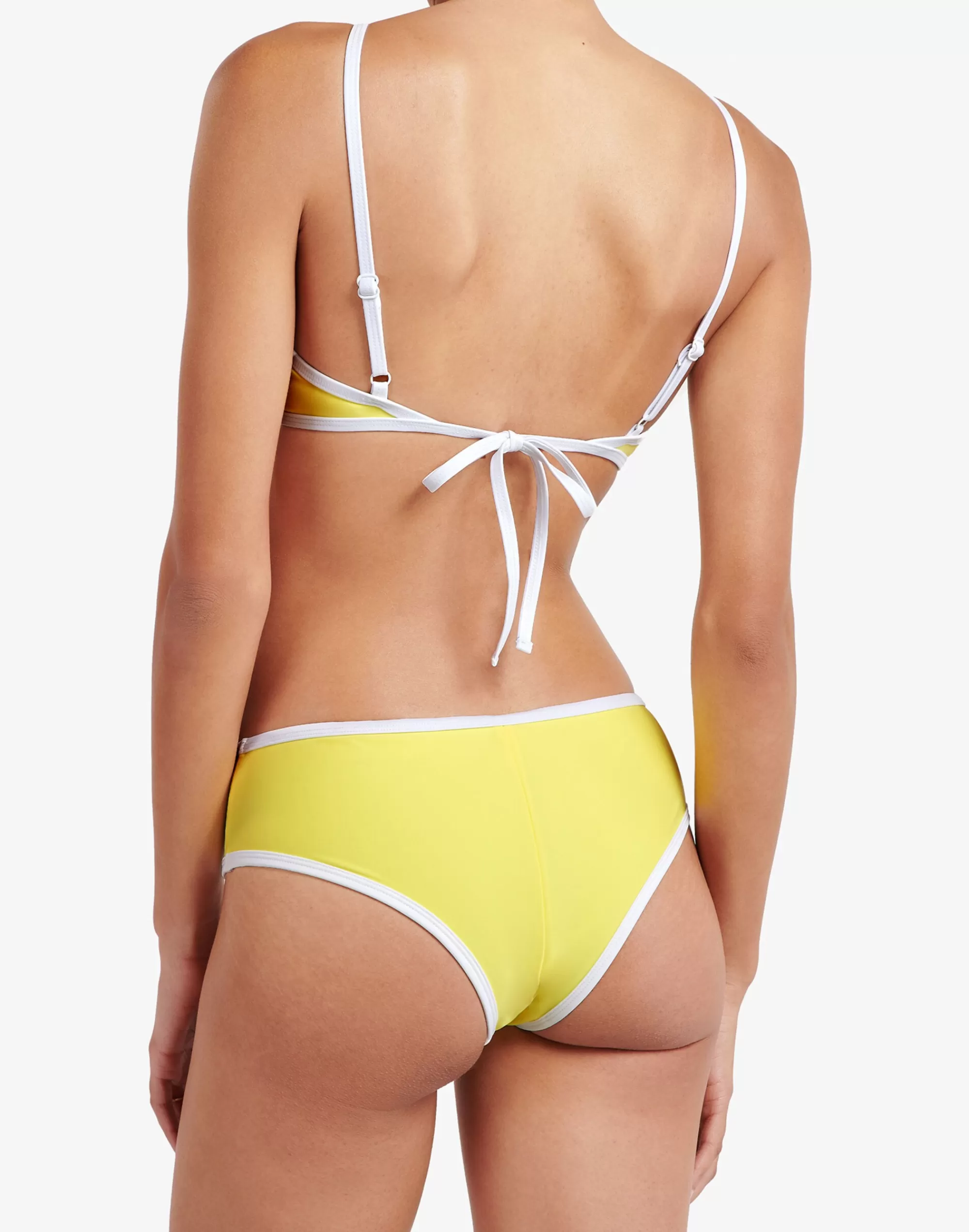 Madewell Swim>Amalfi Bikini Bottom Light Yellow