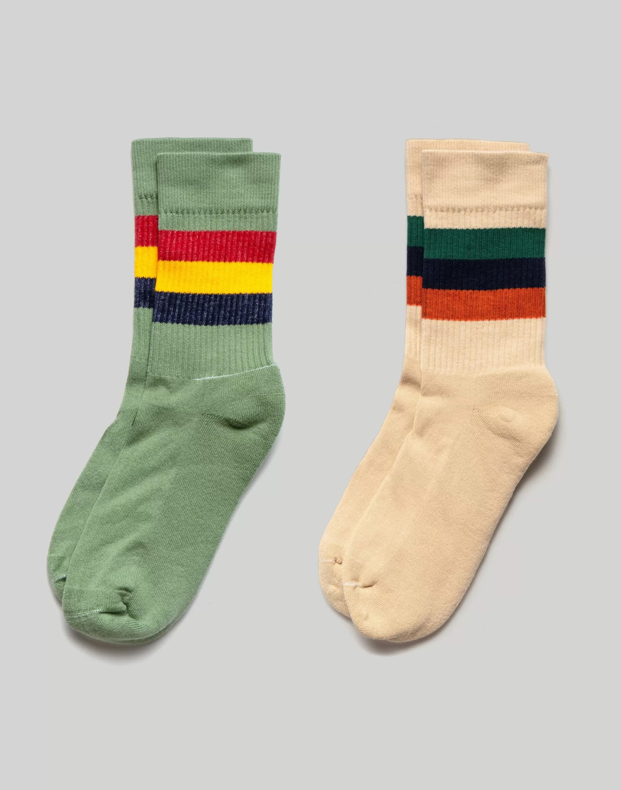 Madewell Socks>American Trench Sol Sock 2 Pack Multi