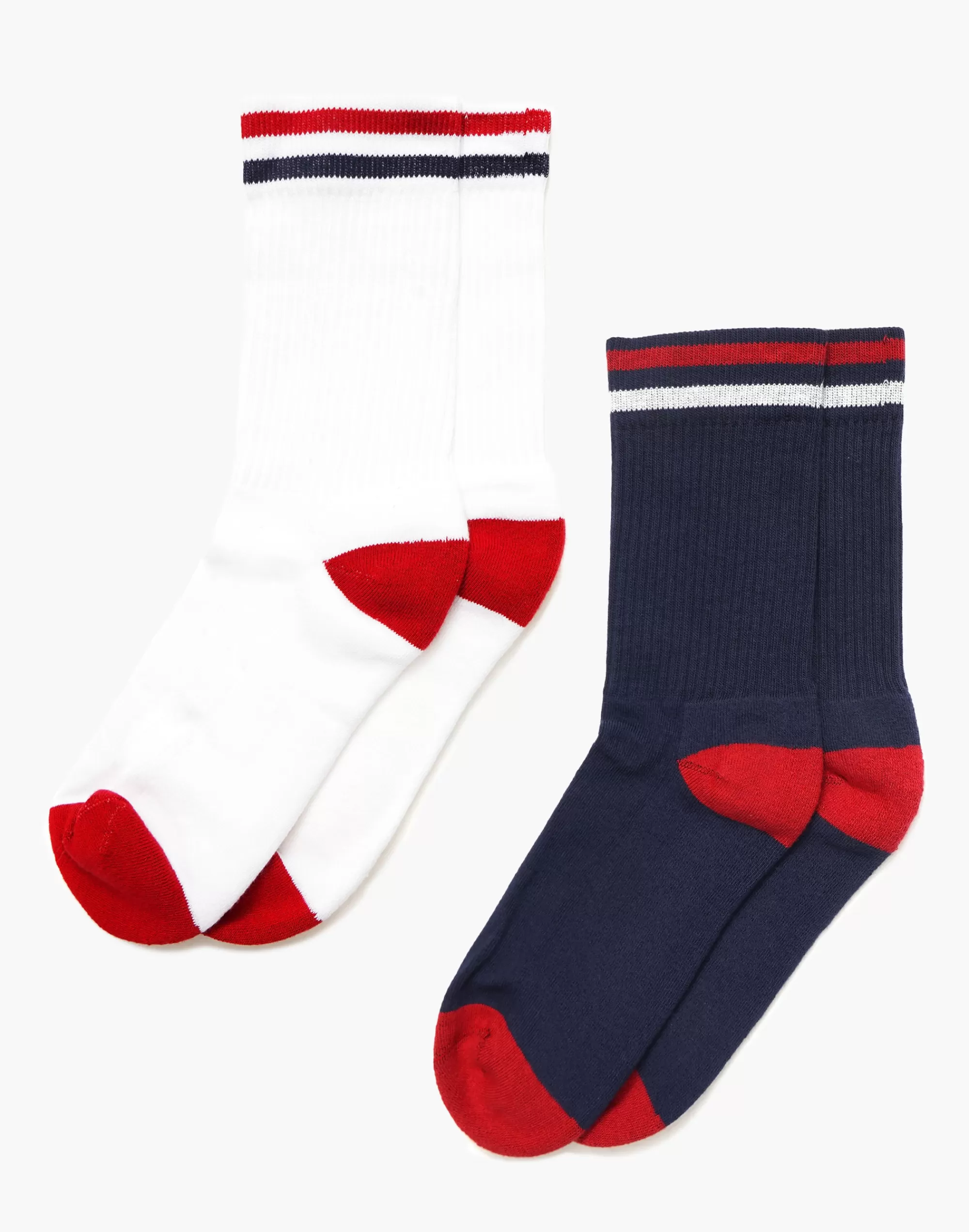 Madewell Socks>American Trench Two-Pack Kennedy Luxe Athletic Socks Multi