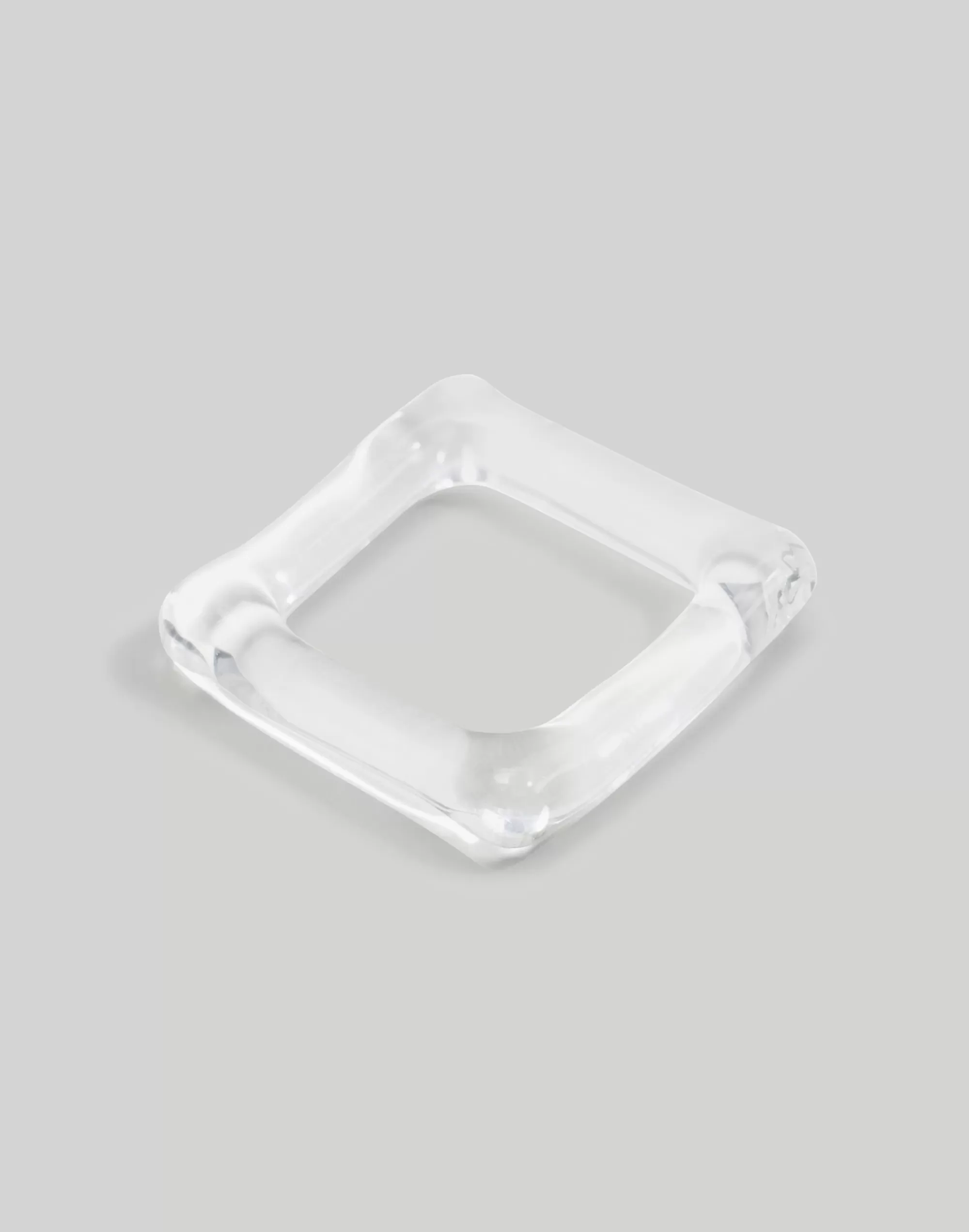 Madewell Rings>Arensbourg Clear Glass Square Ring One Color