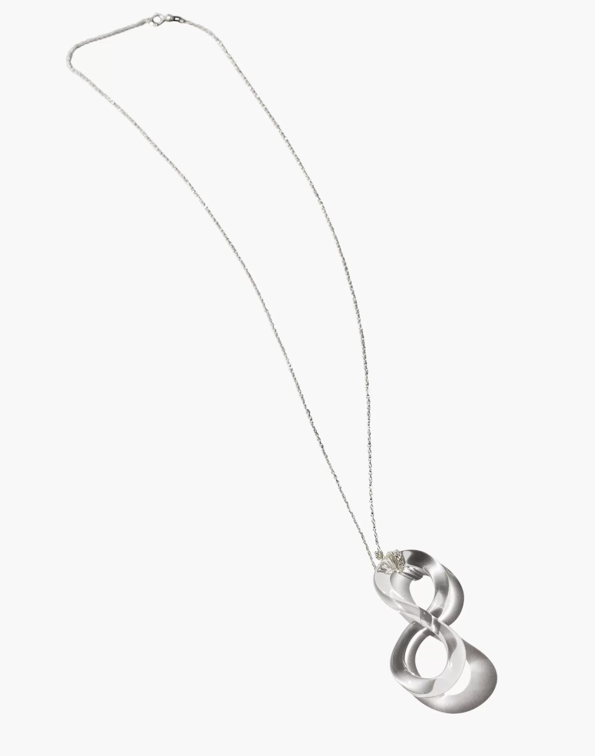 Madewell Necklaces>Arensbourg Clear Mobius Pendant Necklace One Color