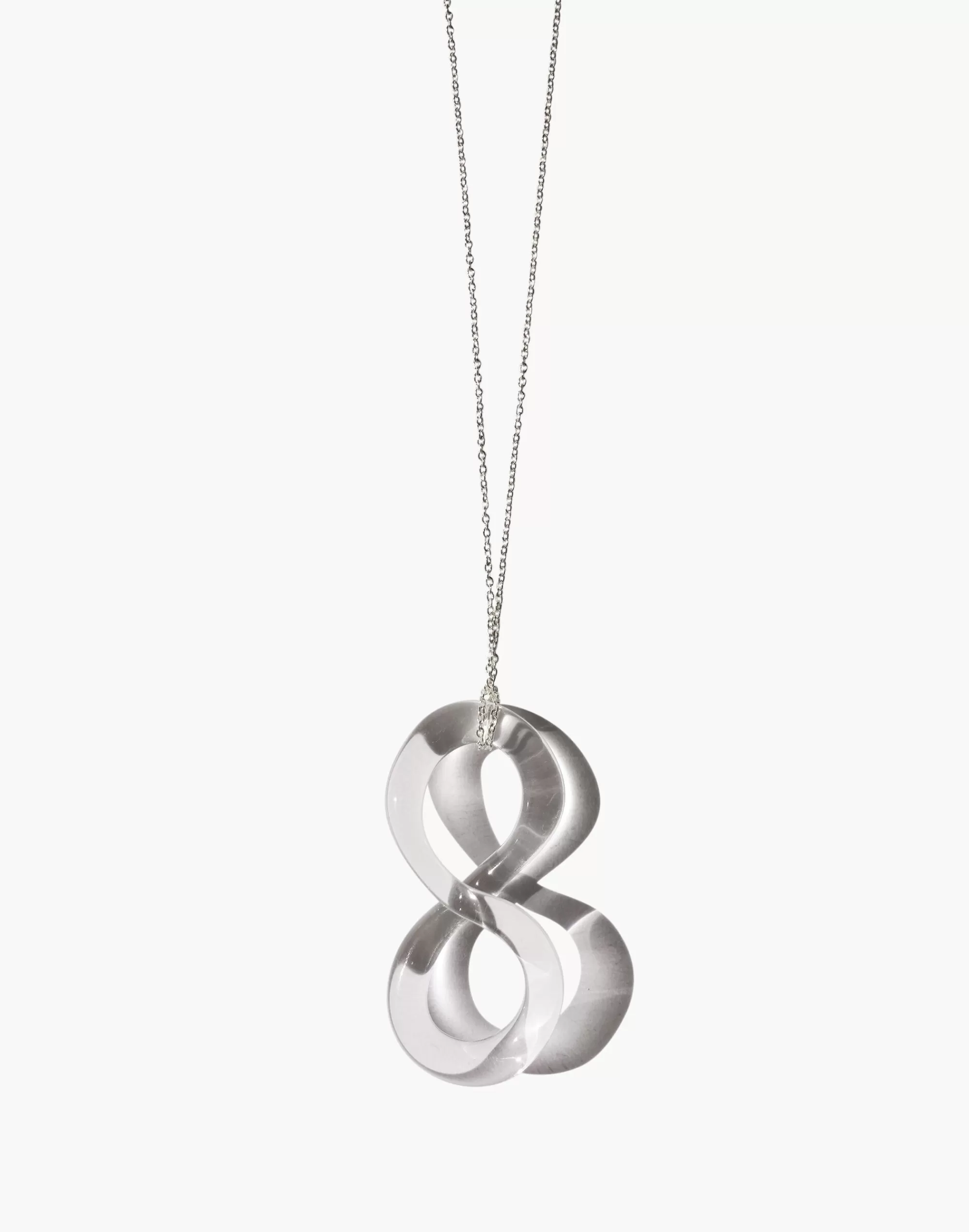 Madewell Necklaces>Arensbourg Clear Mobius Pendant Necklace One Color