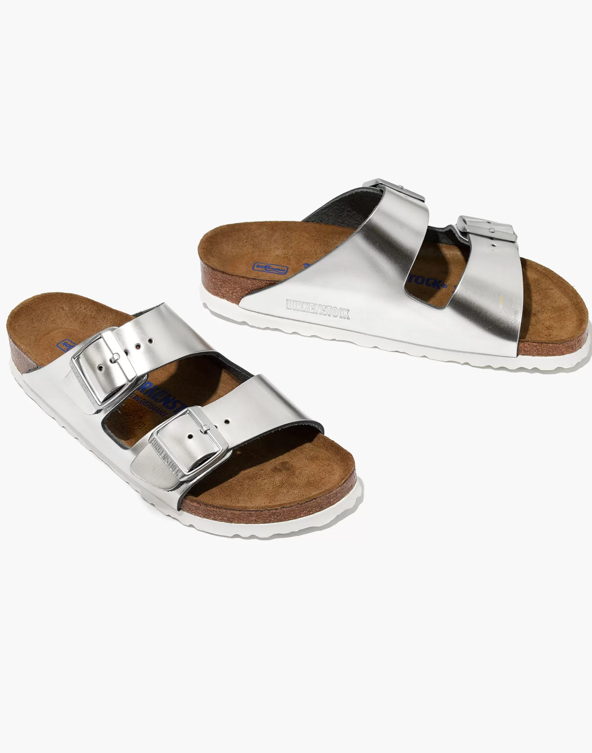 Madewell Sandals>Arizona Sandals In Leather Silver