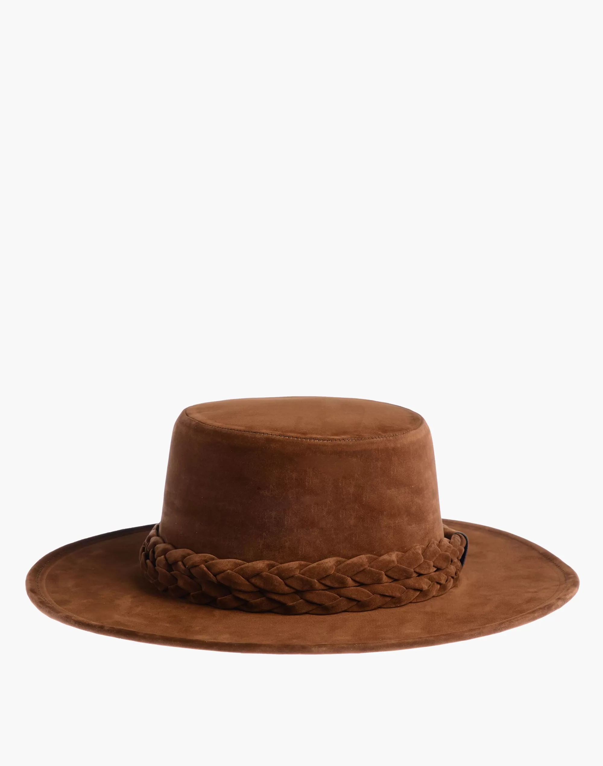 Madewell Hats>Asn Velour -Eyed Girl Boater Hat Brown