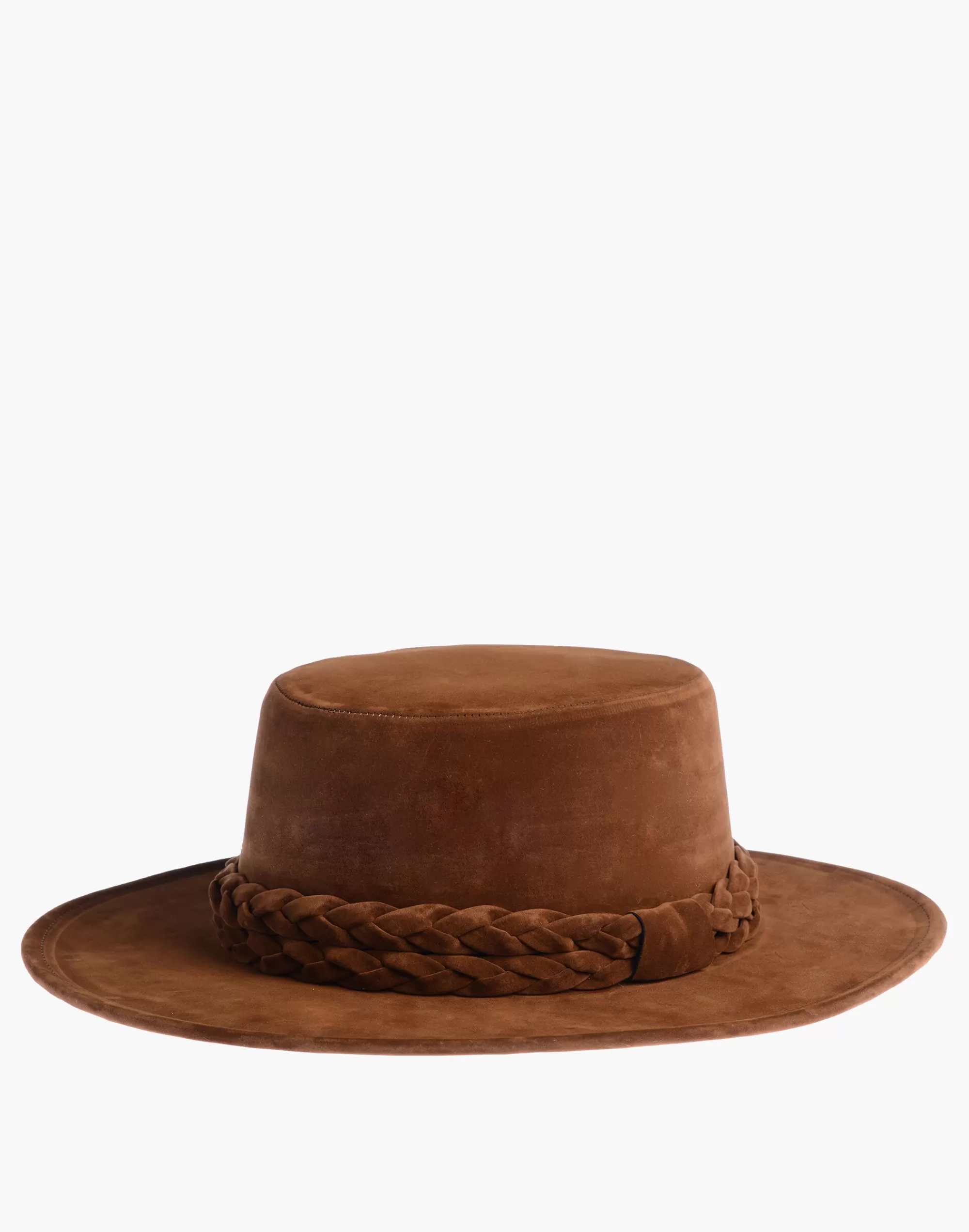 Madewell Hats>Asn Velour -Eyed Girl Boater Hat Brown