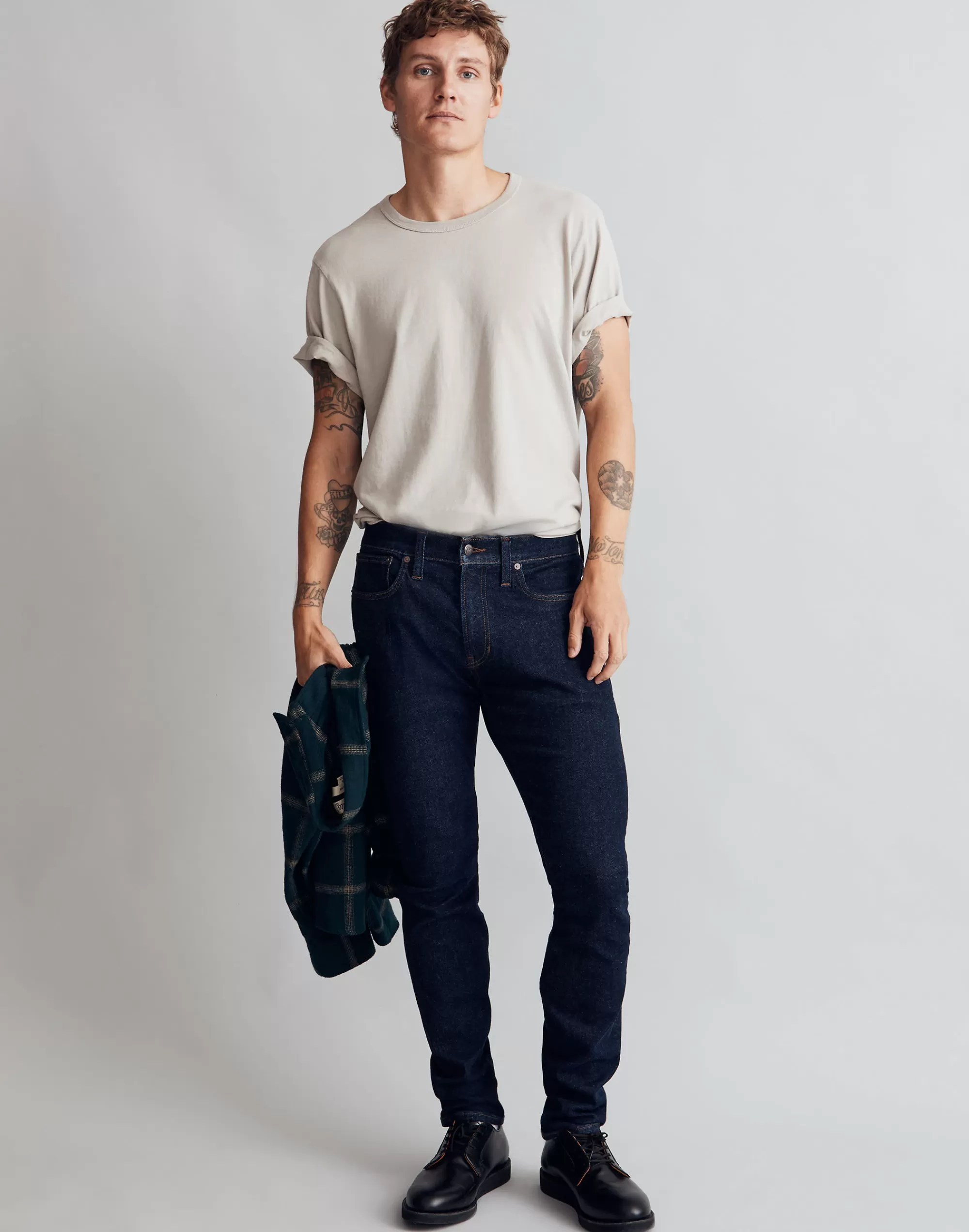 Madewell Athletic Slim Jeans>Athletic Slim Jeans In Dark Rinse Wash