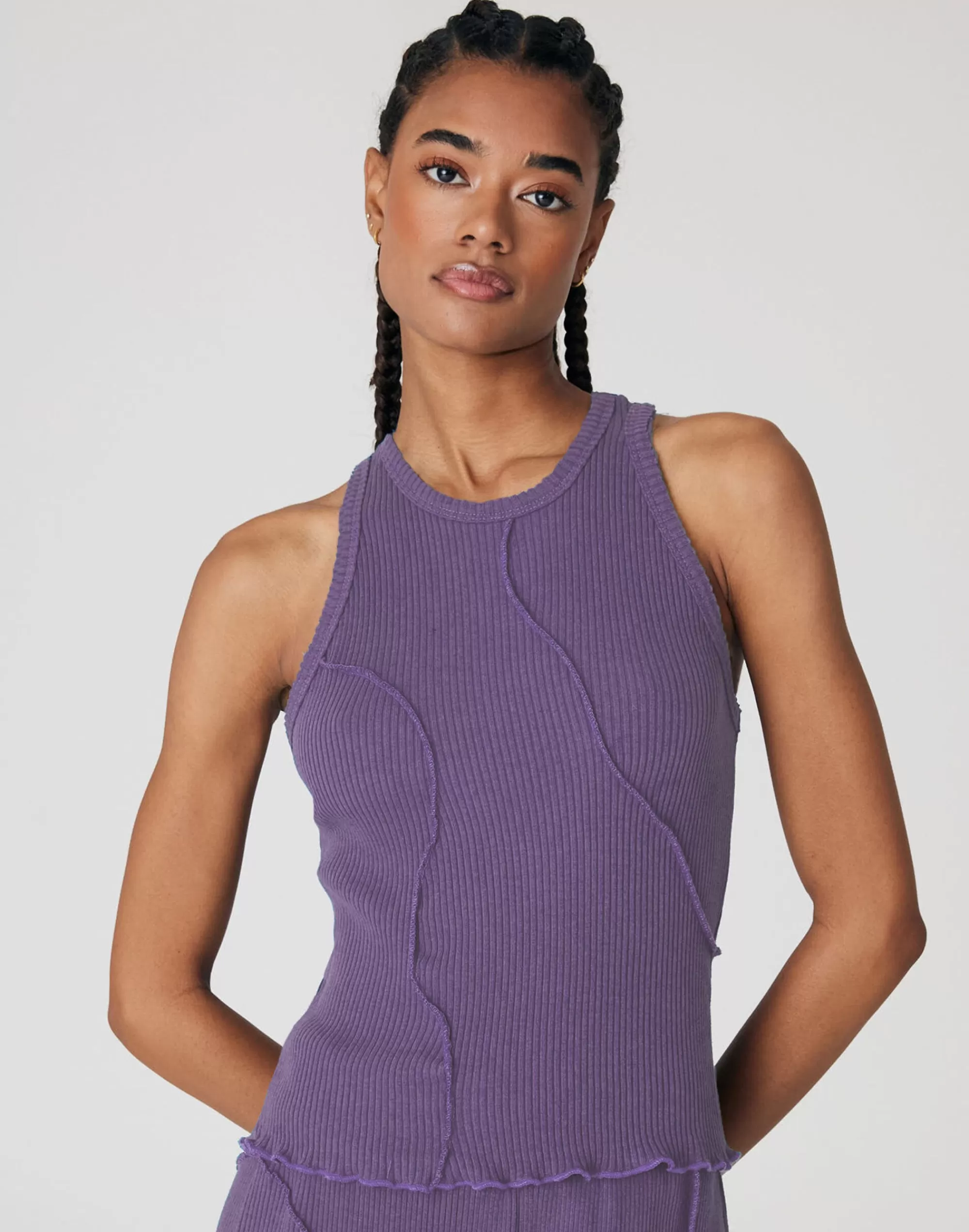 Madewell Tees>Back Beat Co. Hemp Rib Tank Top Purple