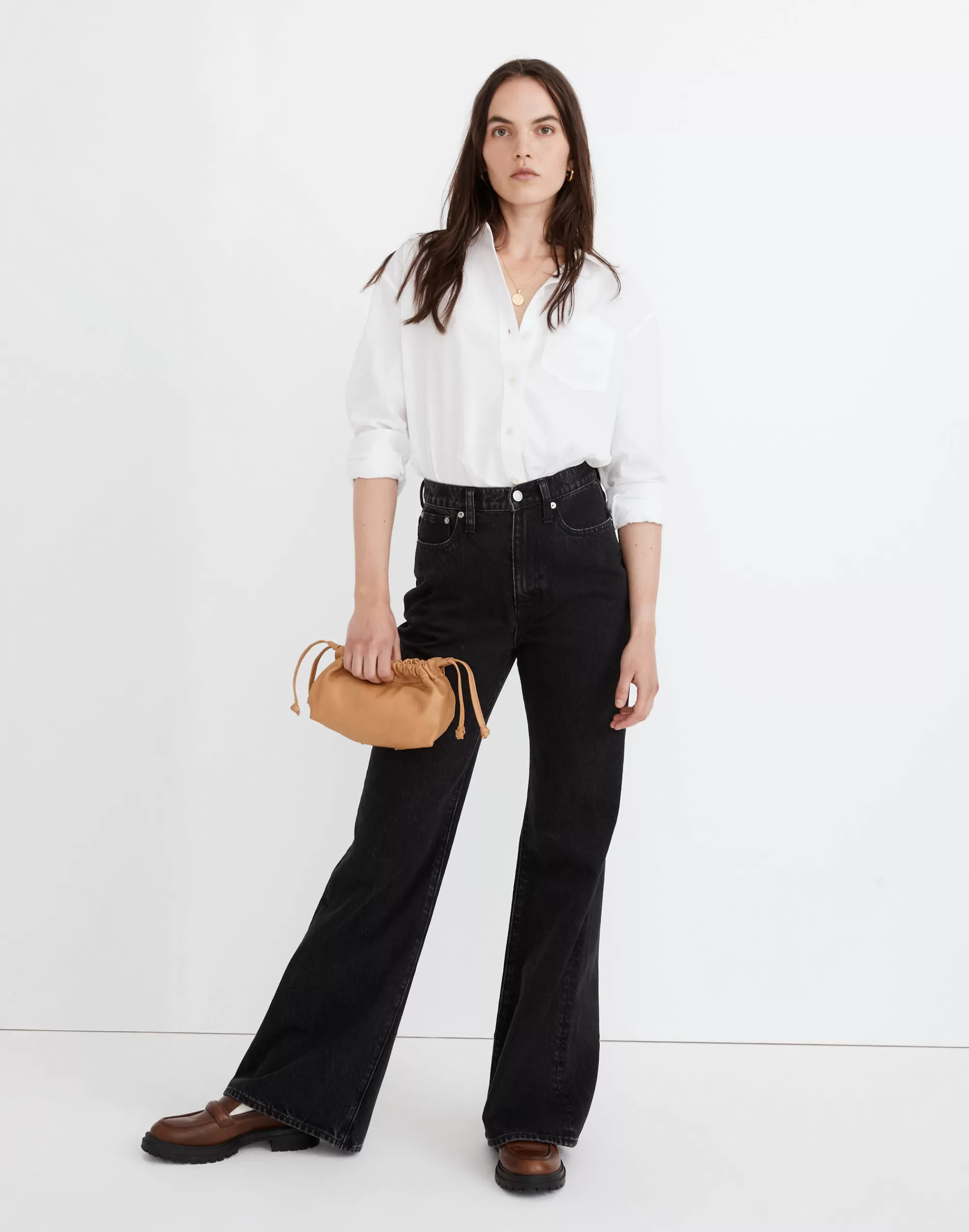 Madewell Baggy Jeans>Baggy Flare Jeans In Lunar Wash