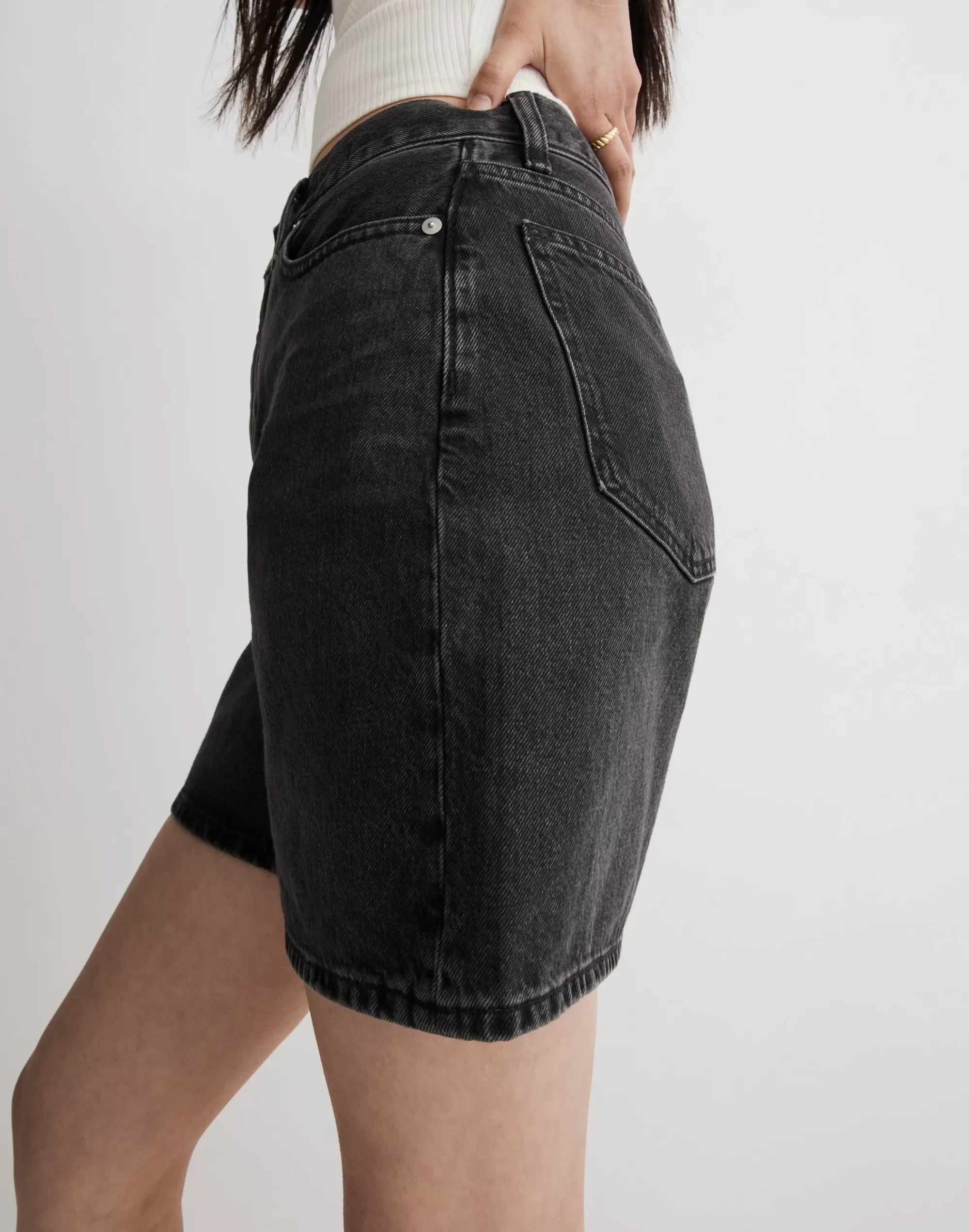 Madewell Baggy Shorts>Baggy Jean Shorts In Reyburn Wash