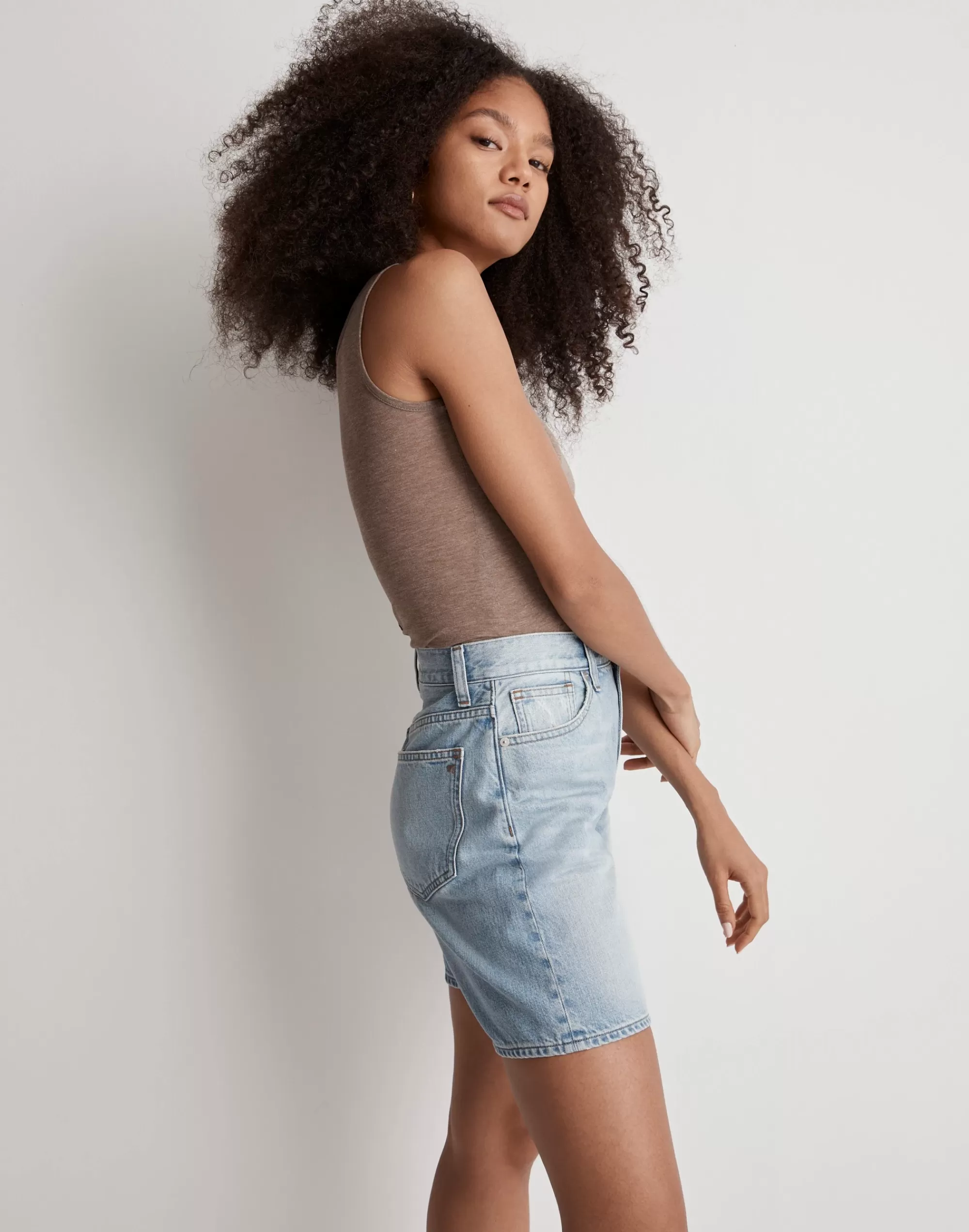 Madewell Mid-Length Shorts>Baggy Jean Shorts In Bessmund Wash Bessemund Wash