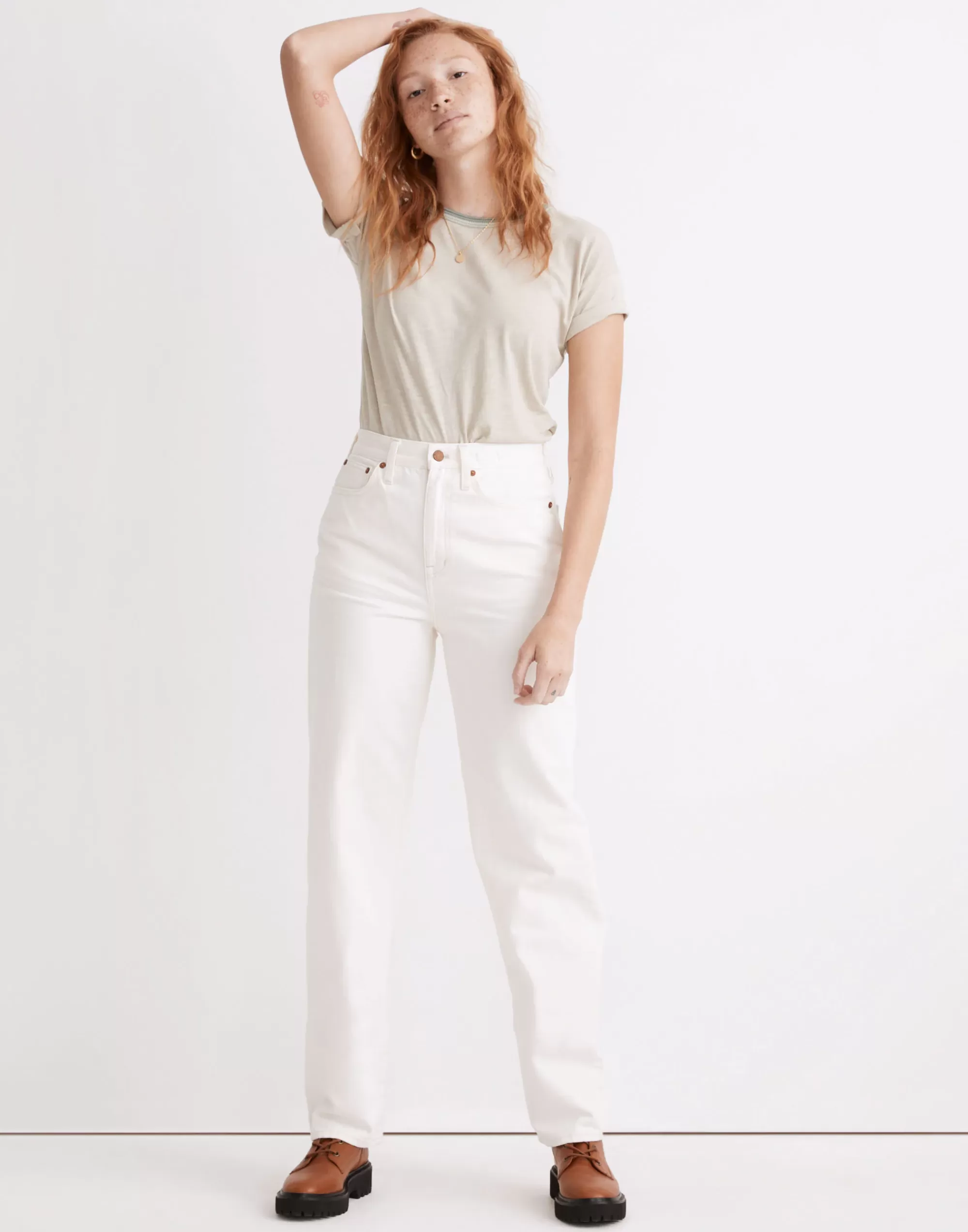 Madewell Baggy Jeans>Baggy Straight Jeans In Wash Vintage Canvas