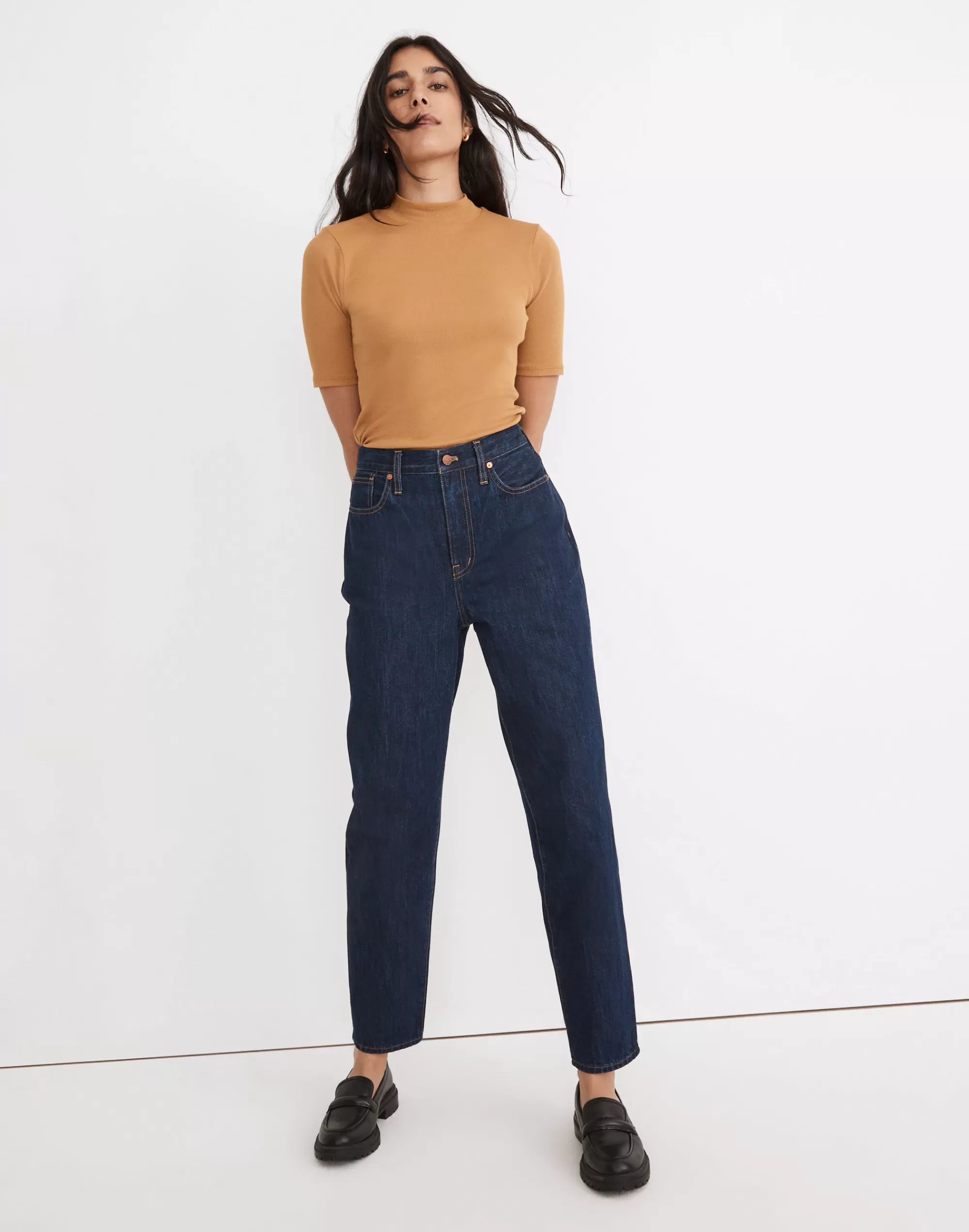 Madewell Jeans>Baggy Tapered Jeans In Dressler Wash