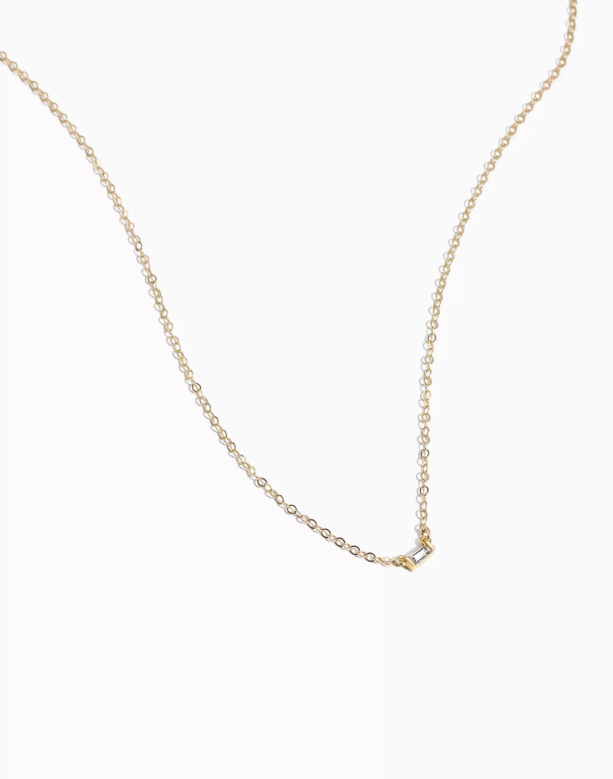 Madewell Necklaces>Baguette Necklace Gold