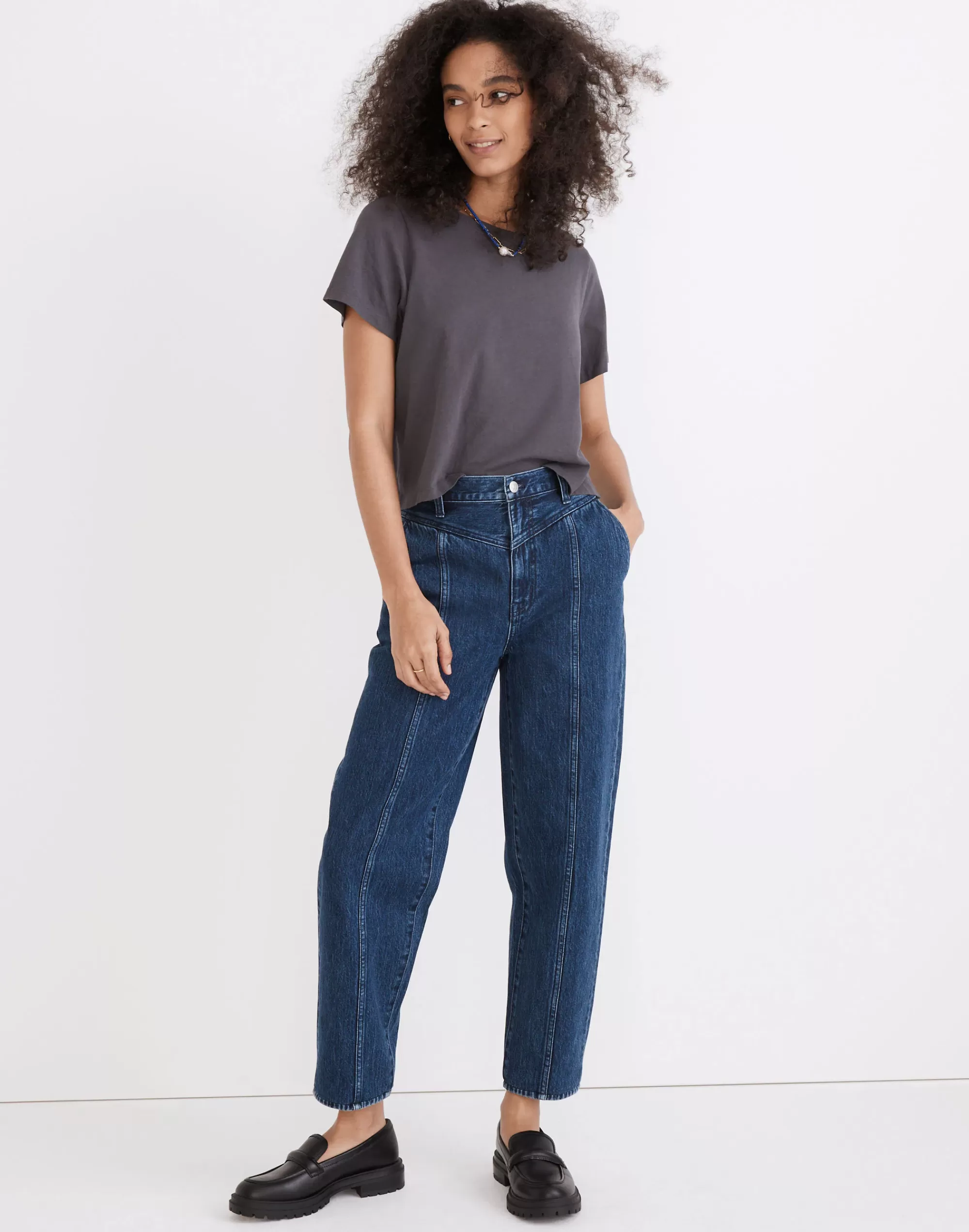 Madewell Wide-Leg Jeans>Balloon Jeans In Sanford Wash