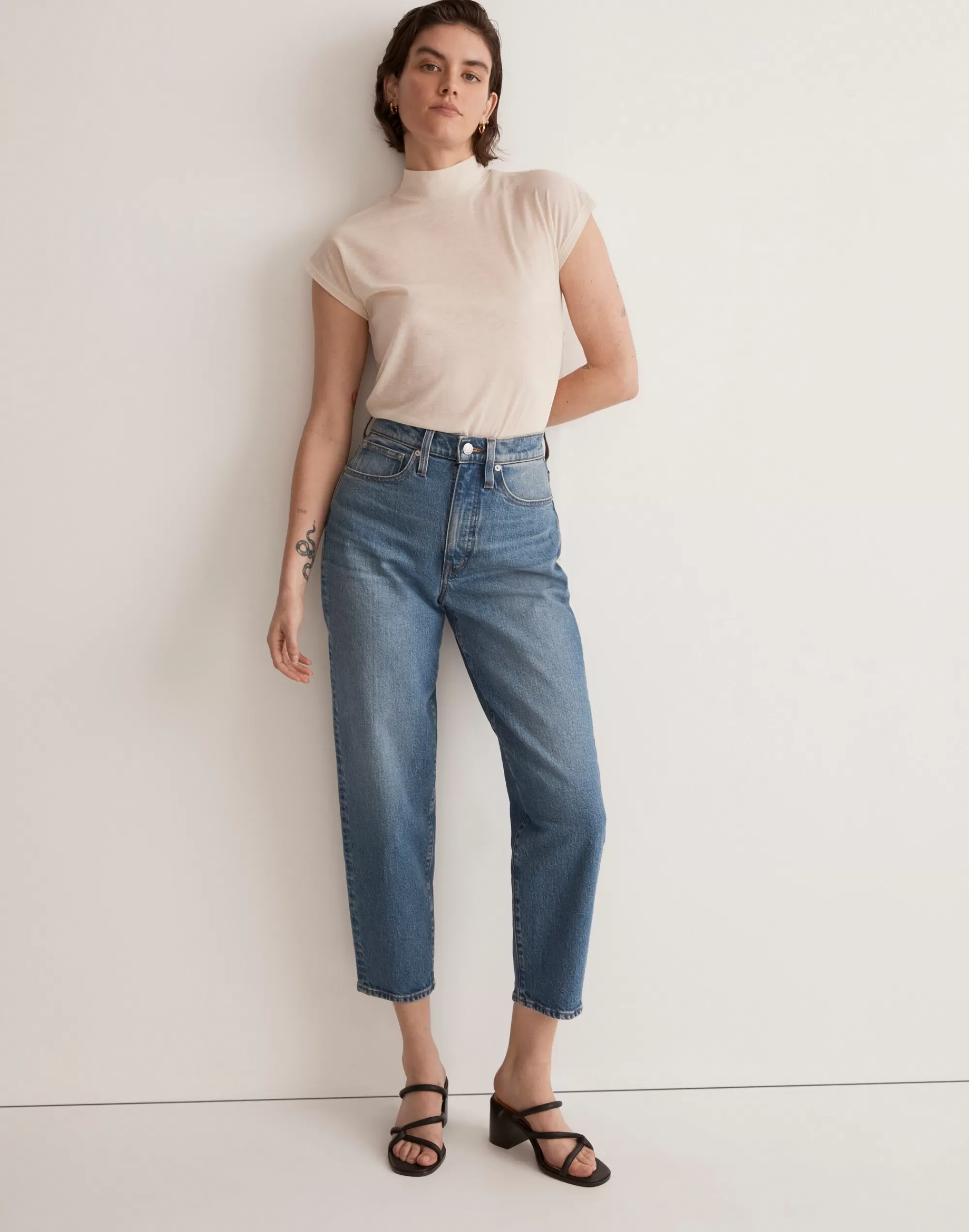 Madewell Wide-Leg Jeans>Balloon Jeans In Grandile Wash Grandline Wash