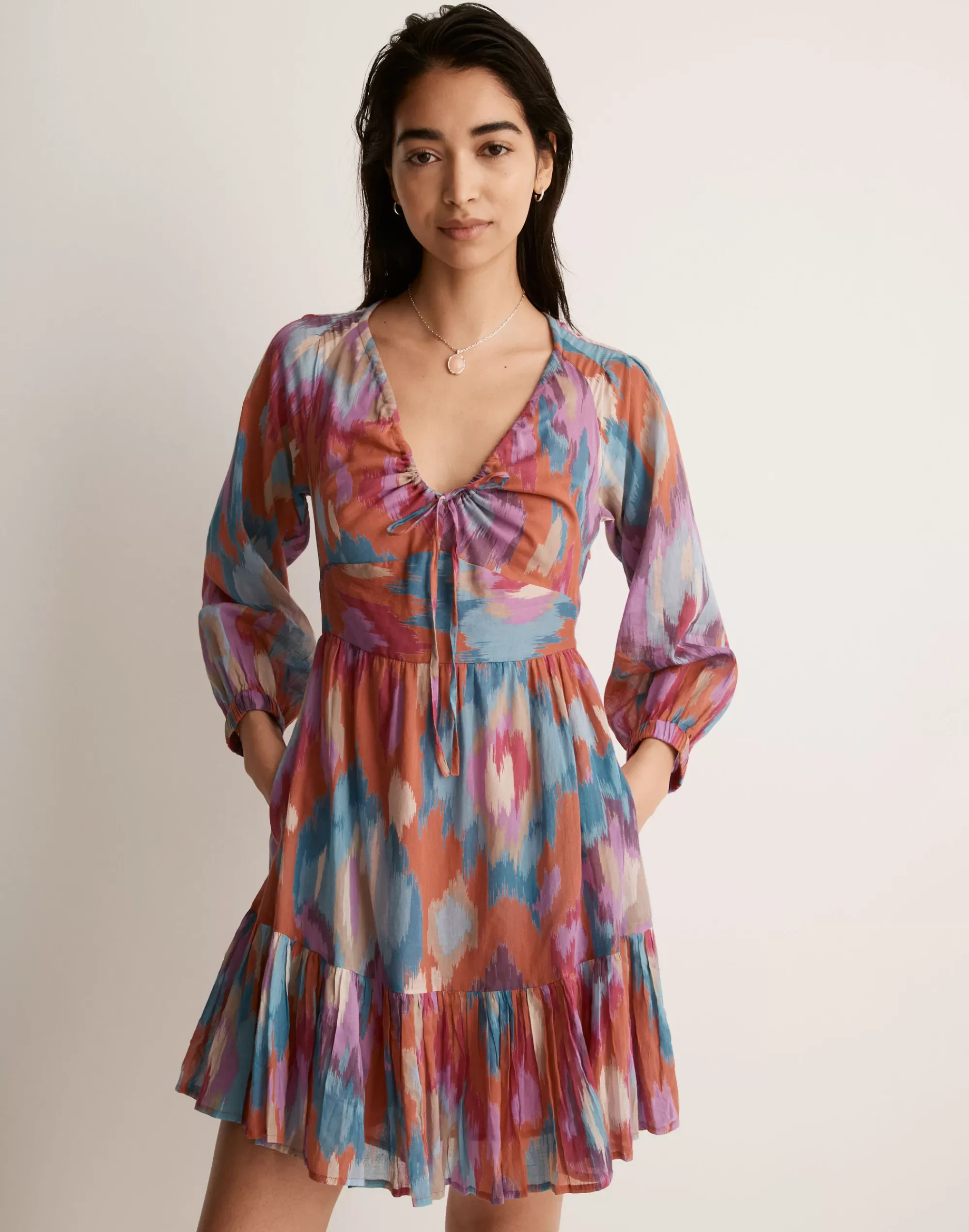 Madewell Dresses>Banjanan Macaw Dress Amber Multi